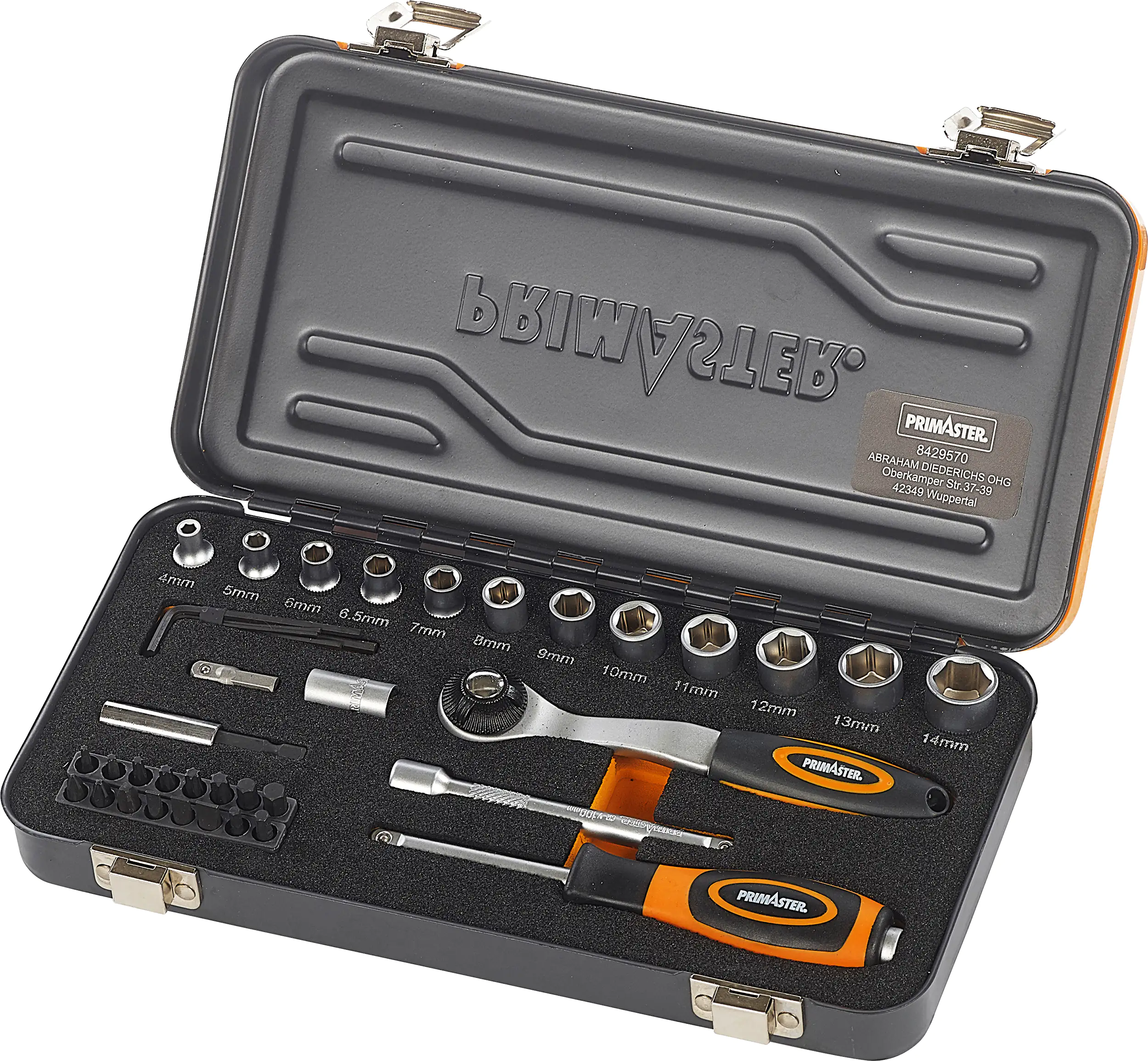 Primaster Mechaniker-Steckschlüssel-Set ST39 39-teilig 1/4"