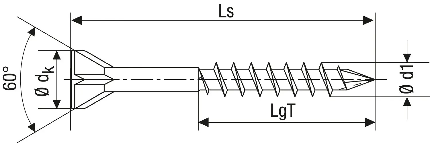 Spax Dielenschrauben 3.5 x 55 mm TX 10 - 250 Stk.