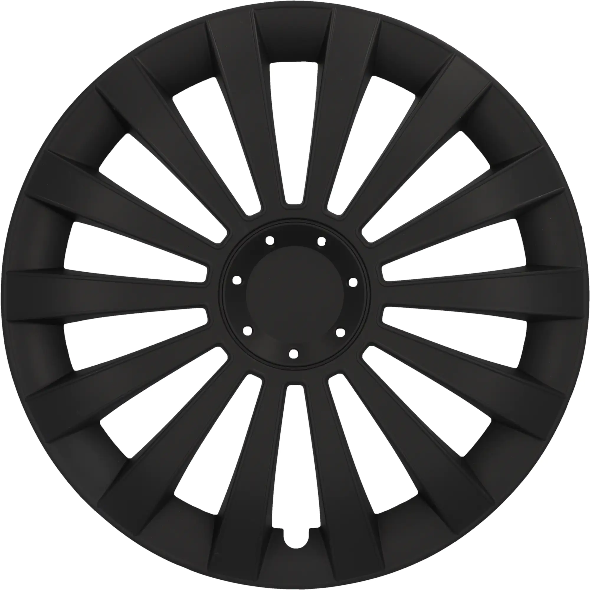 Cartrend Radzierblende Meridian 38 cm (15 Zoll) schwarz 4 stück