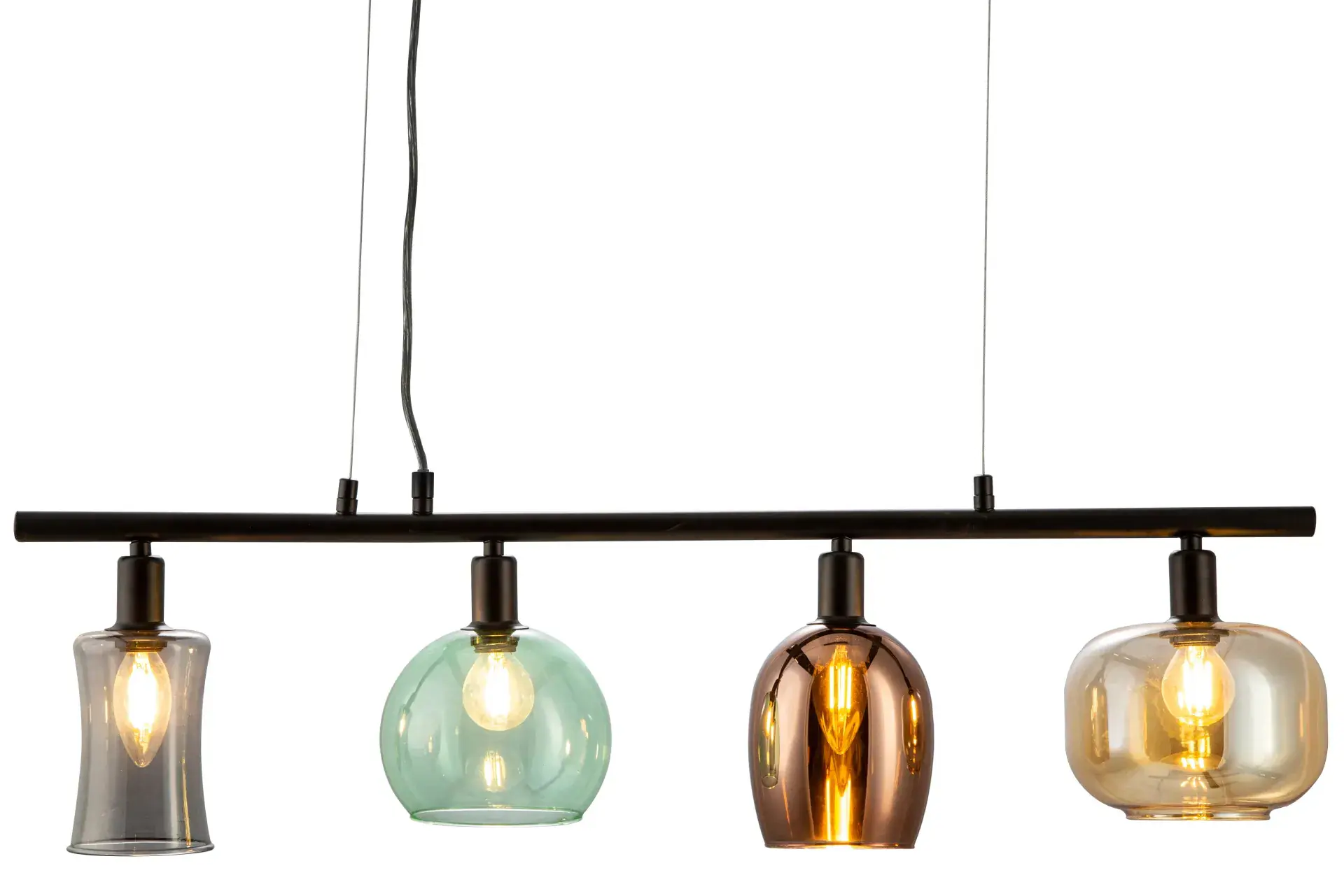 Globo Hängeleuchte Telesto 80 x 15  (L x B) schwarz matt