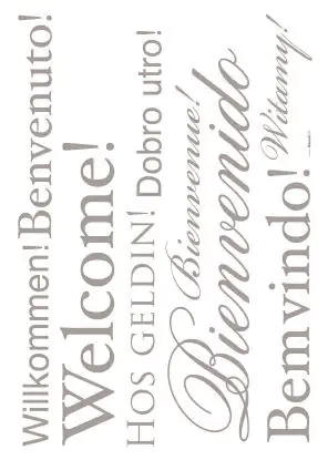 Komar Decosticker Welcome 50 x 70 cm