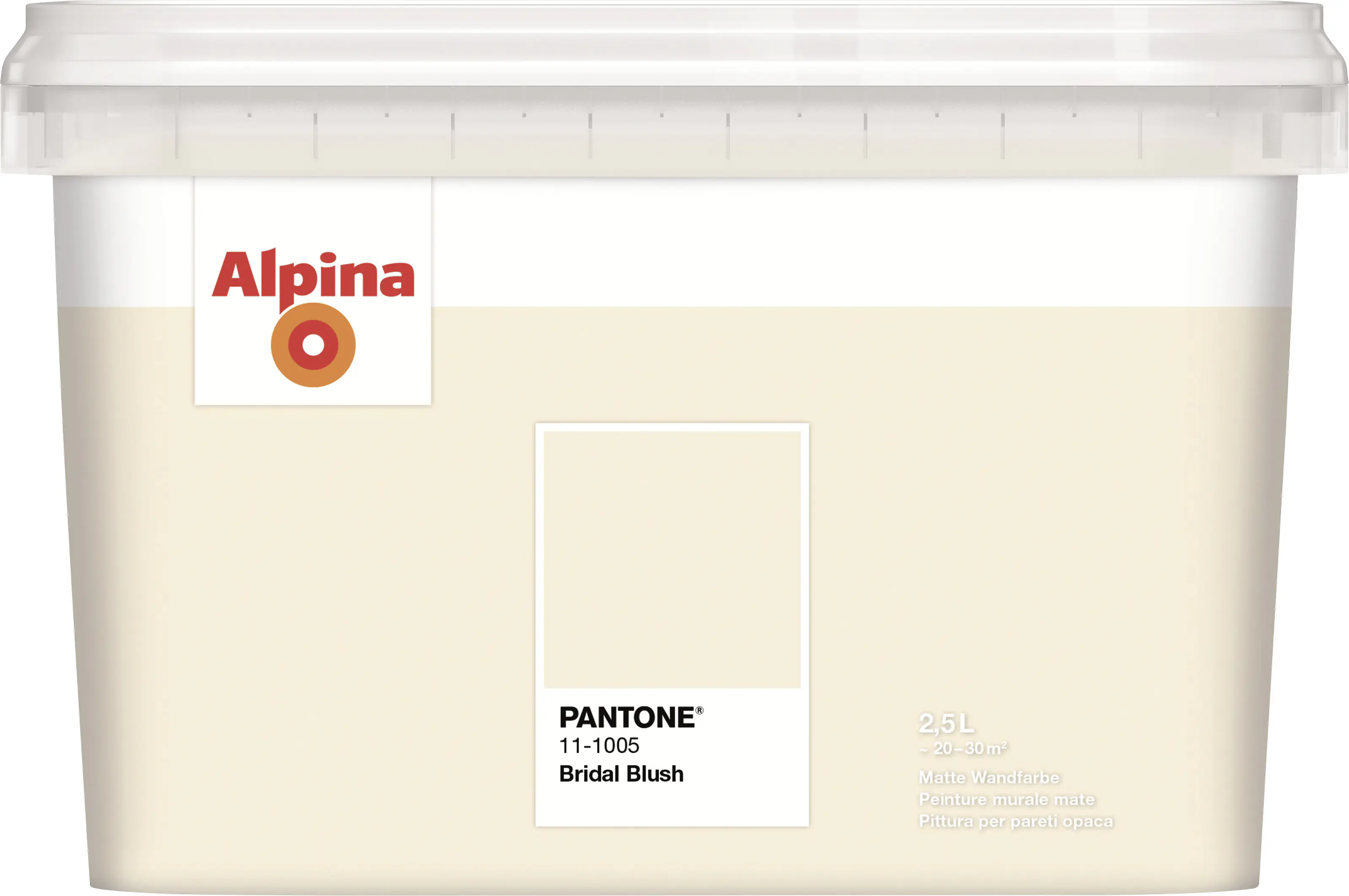 Alpina Wandfarbe Pantone matt bridal blush 2,5 L