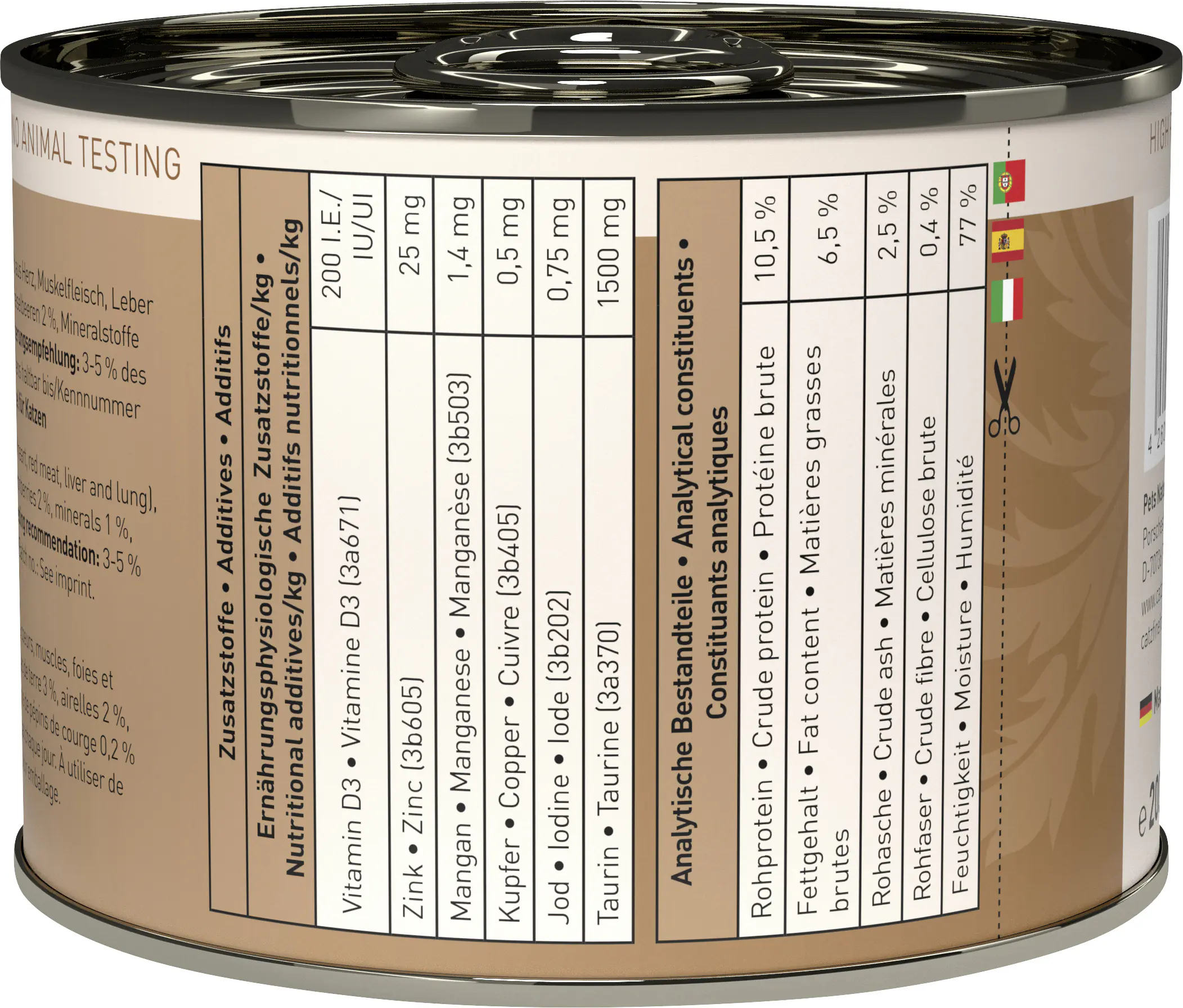 Catz Finefood Katzenfutter Classic No. 9 Wild 200 g