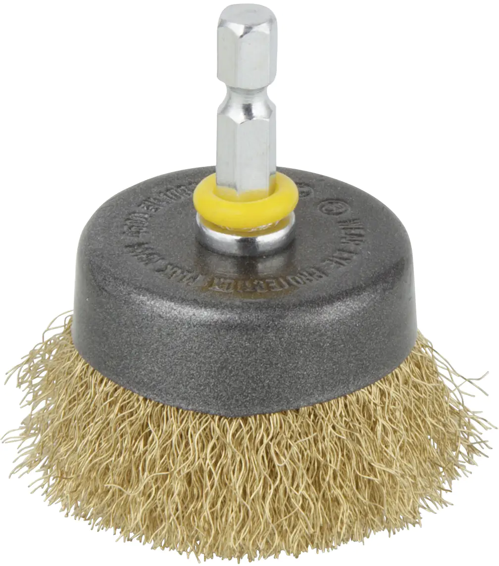 Wolfcraft Topfdrahtbürste Ø 50 mm Messing Schaft 6 mm