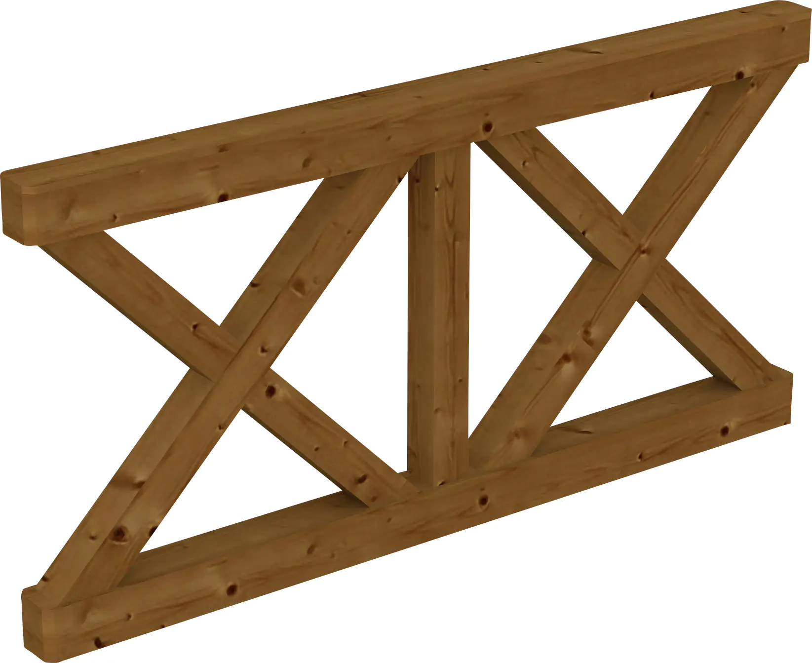 SKAN HOLZ Brüstung Andreaskreuz 170 x 84 cm Douglasie