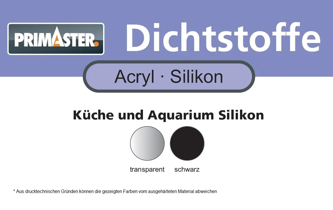 Primaster Silikon Küche & Aquarium transparent 300 ml