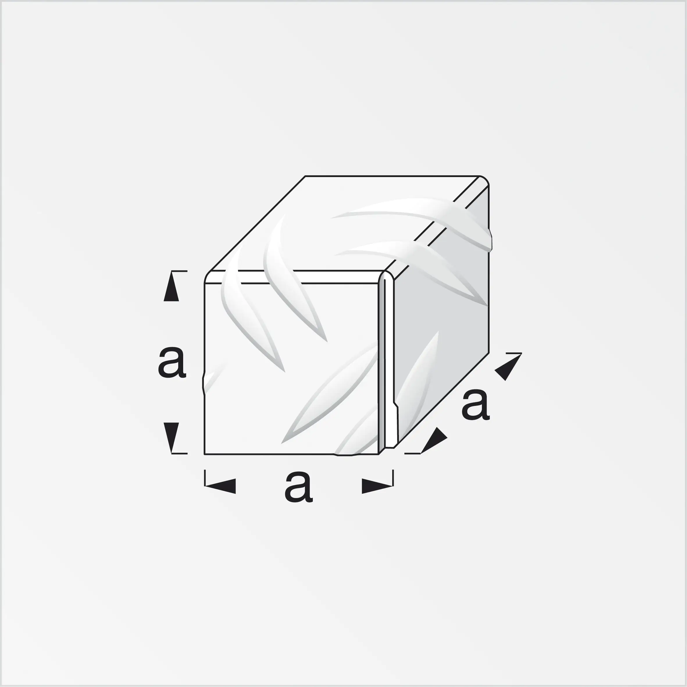 alfer Koffereck 23.5 mm 23.5 mm Aluminium roh blank