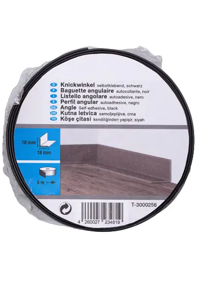 Primo Knickwinkel 5 m 18 x 18 mm schwarz selbstklebend Primo Knickwinkel 5 m 18 x 18 mm schwarz selbstklebend