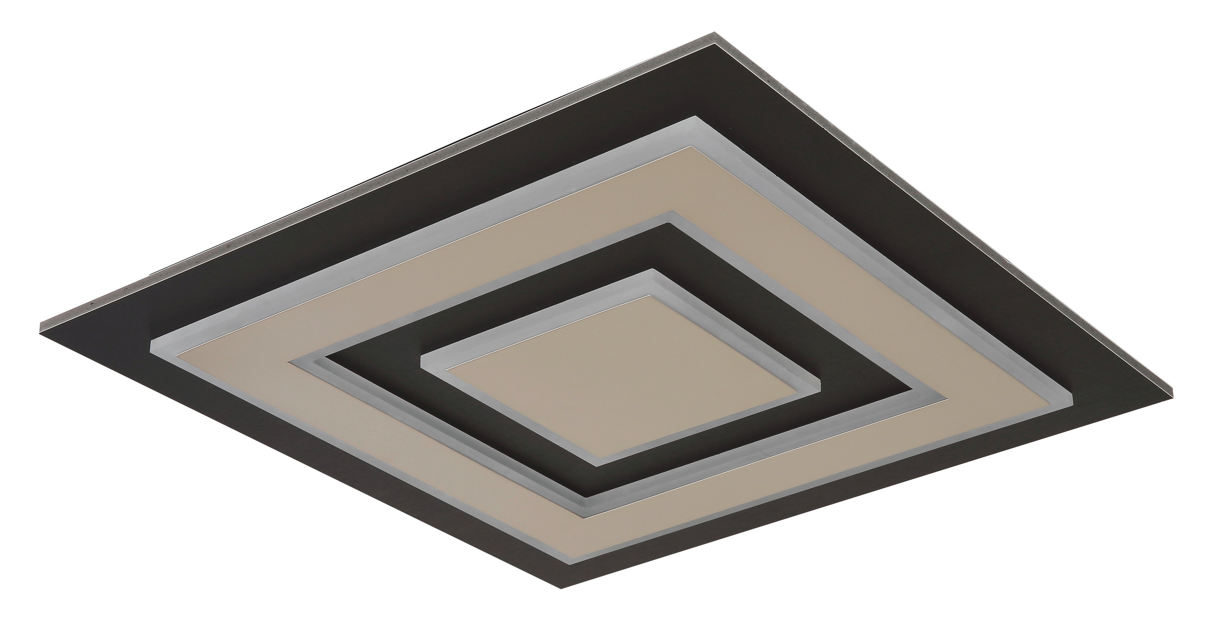 Globo Deckenleuchte Jayden 48 x 48 cm L x B schwarz warmweiß