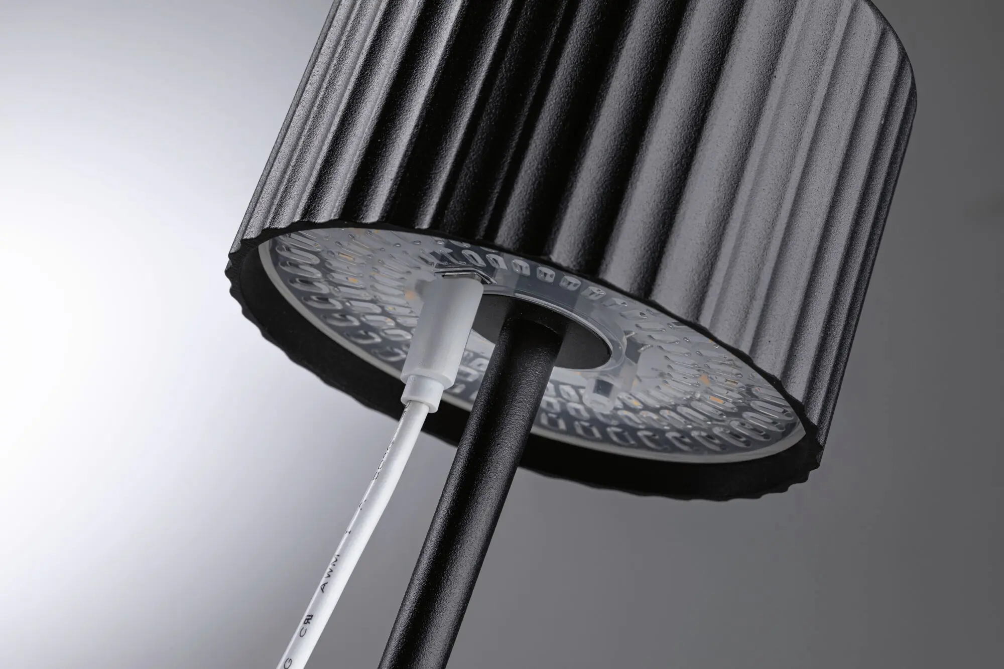 Paulmann Solar-Akku-Tischleuchte Else schwarz 30,5 cm warmweiß 