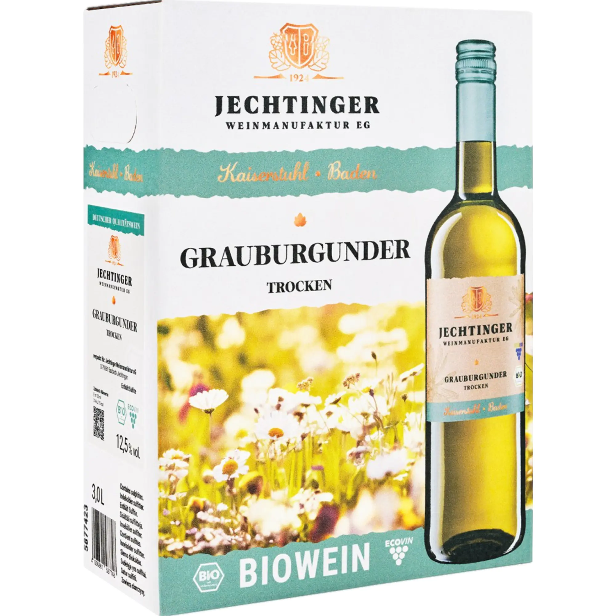 Jechtinger Weißwein Haus und Hof Grauburgunder QW trocken - Bag in Box 3,0l