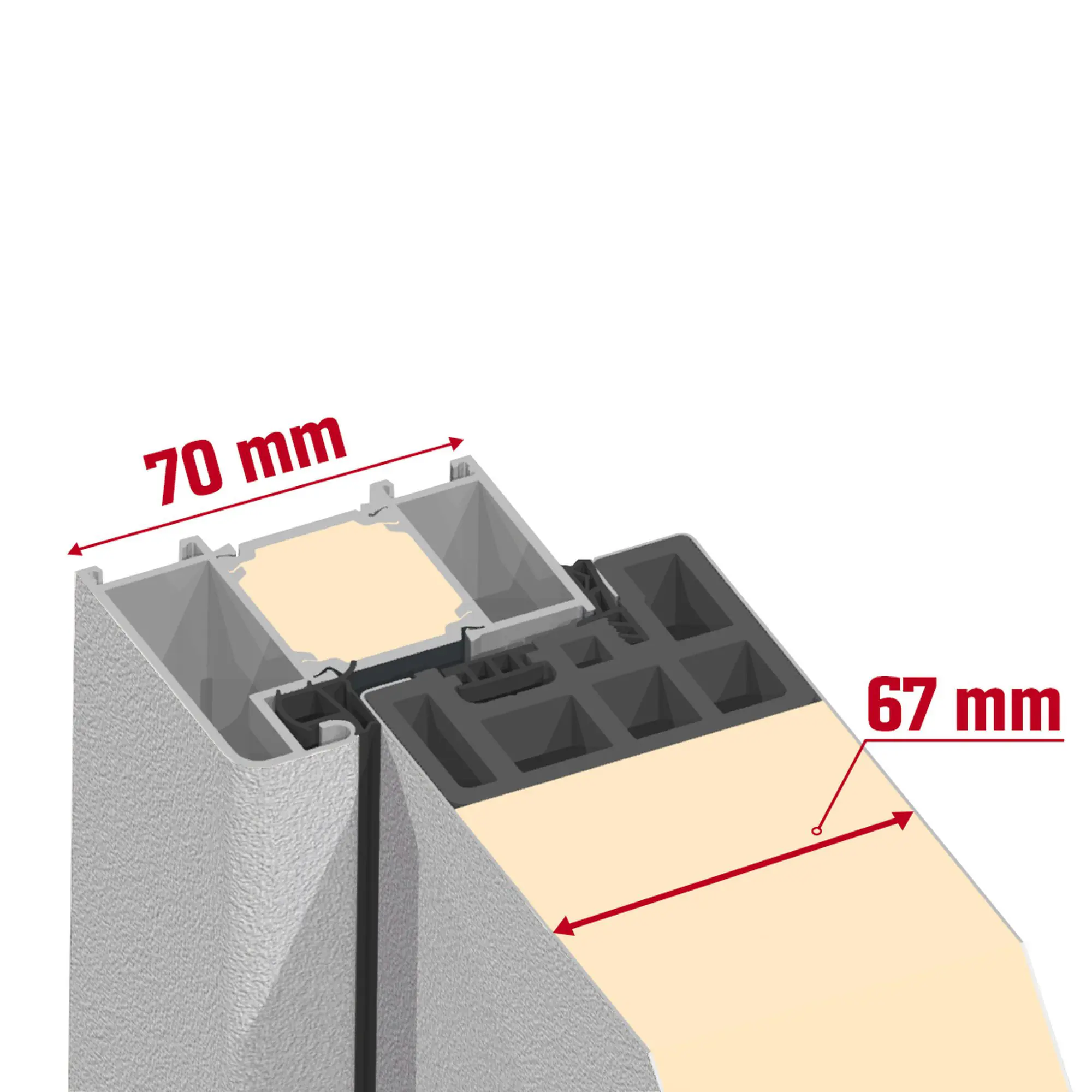 Splendoor Haustür Passivedoor Premium B06 Weiß DIN Links 100 x 210 cm
