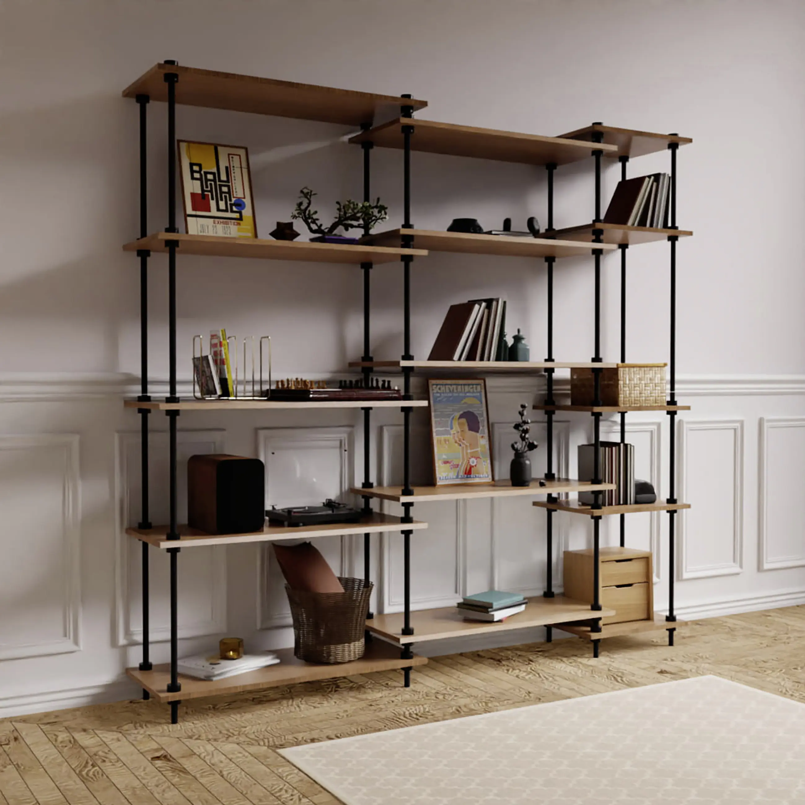 Ar Shelving Standregal-Set Deco Nebraska 185 x 193 cm 600 kg