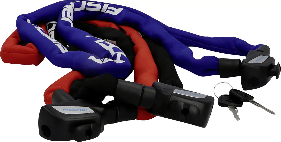 Fischer Kettenschloss Neopren Schlüssel L 1300mm Ø 6mm