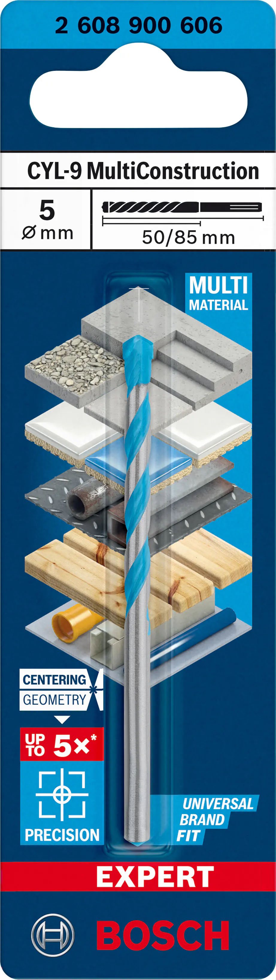 Bosch Expert CYL-9 MultiConstruction Bohrer 5 x 50 x 85 mm