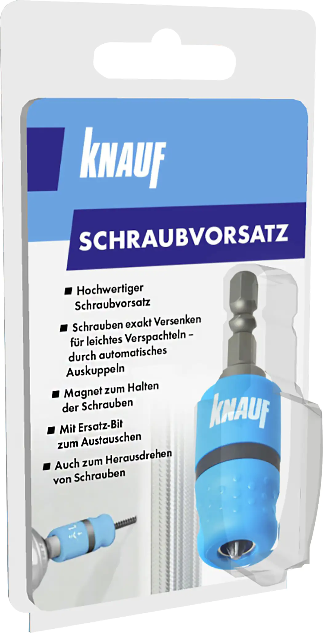 Knauf Schraubvorsatz exakte Versenktiefe geeignet für Gipskarton Knauf Schraubvorsatz exakte Versenktiefe geeignet für Gipskarton