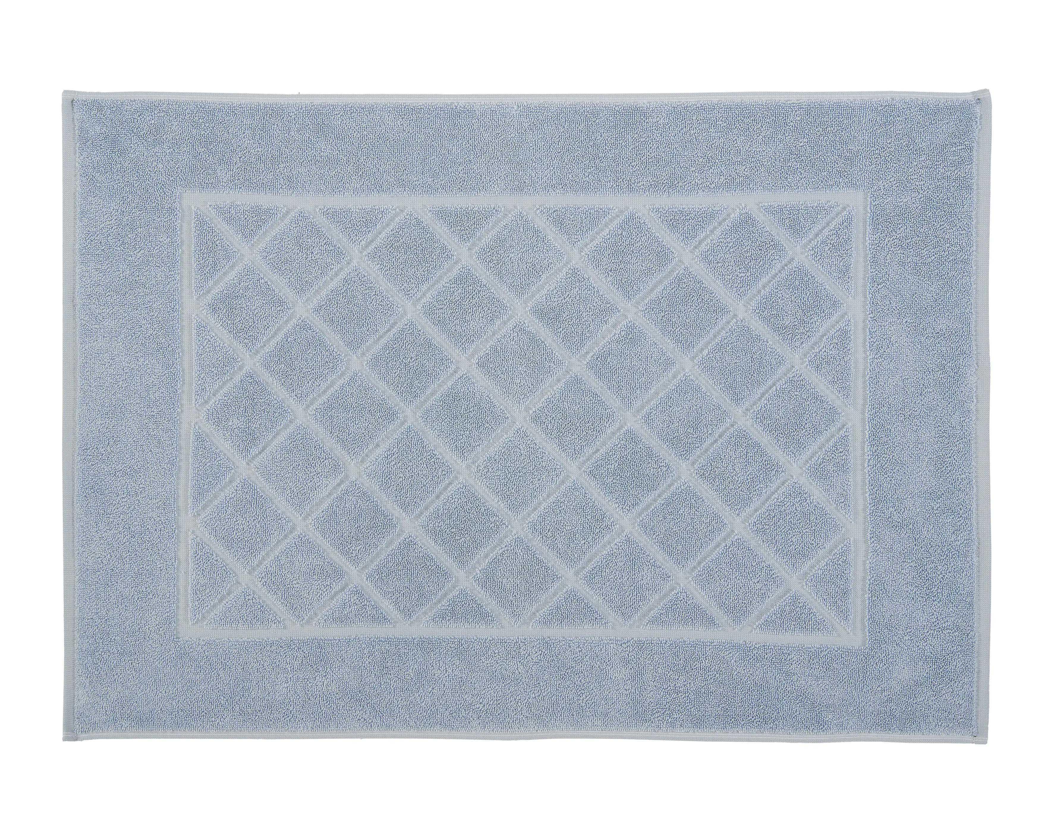 Kleine Wolke Frottiervorleger Bridge azur, 50x 70 cm