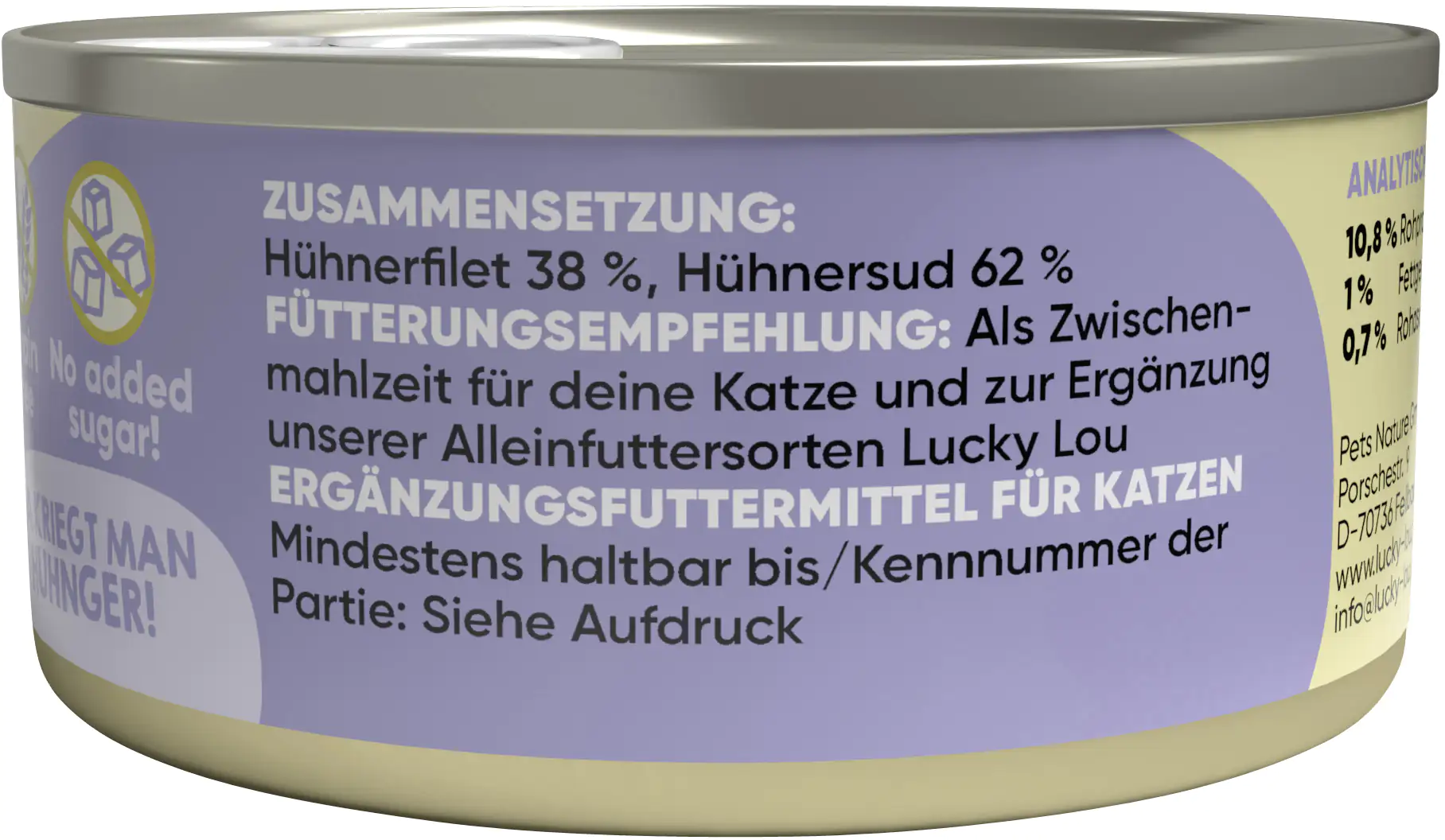 Lucky Lou Extrafood Hühnerfilet in Brühe 70g Lucky Lou Extrafood Hühnerfilet in Brühe 70g