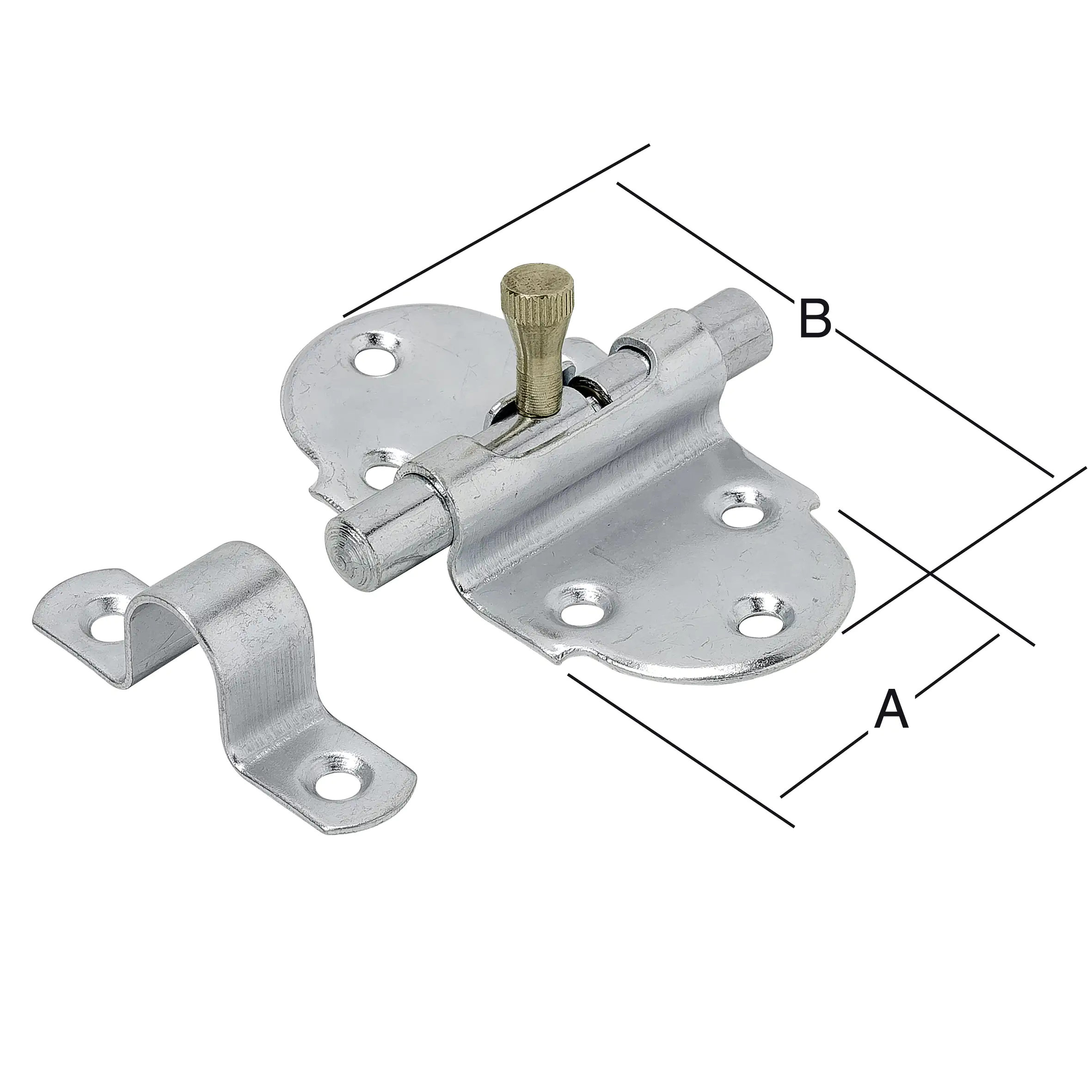 Vormann Feder-Grendelriegel verzinkt 45 x 85 mm Vormann Feder-Grendelriegel verzinkt 45 x 85 mm