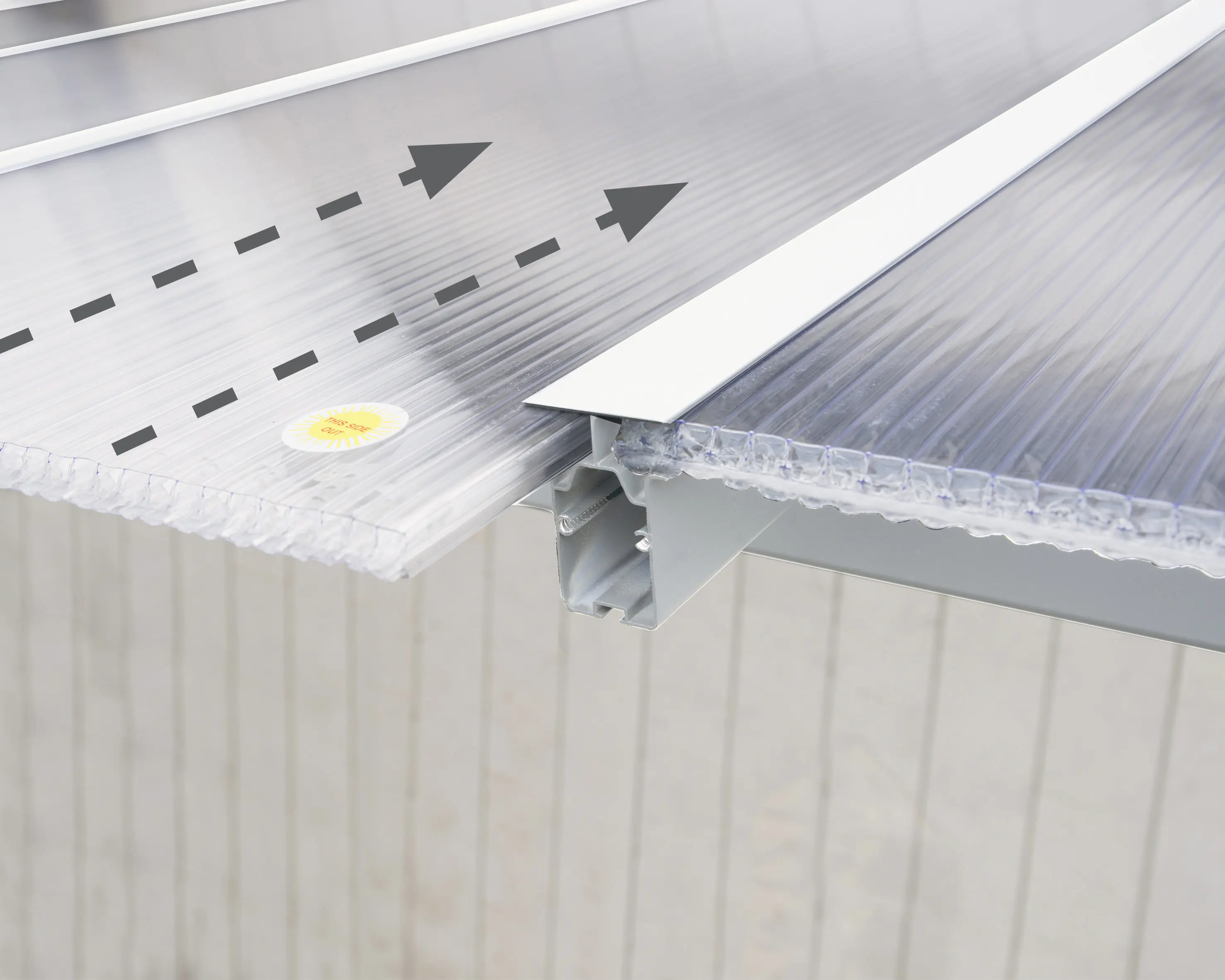 Canopia Terrassenüberdachung Olympia 3x9.8 weiß
