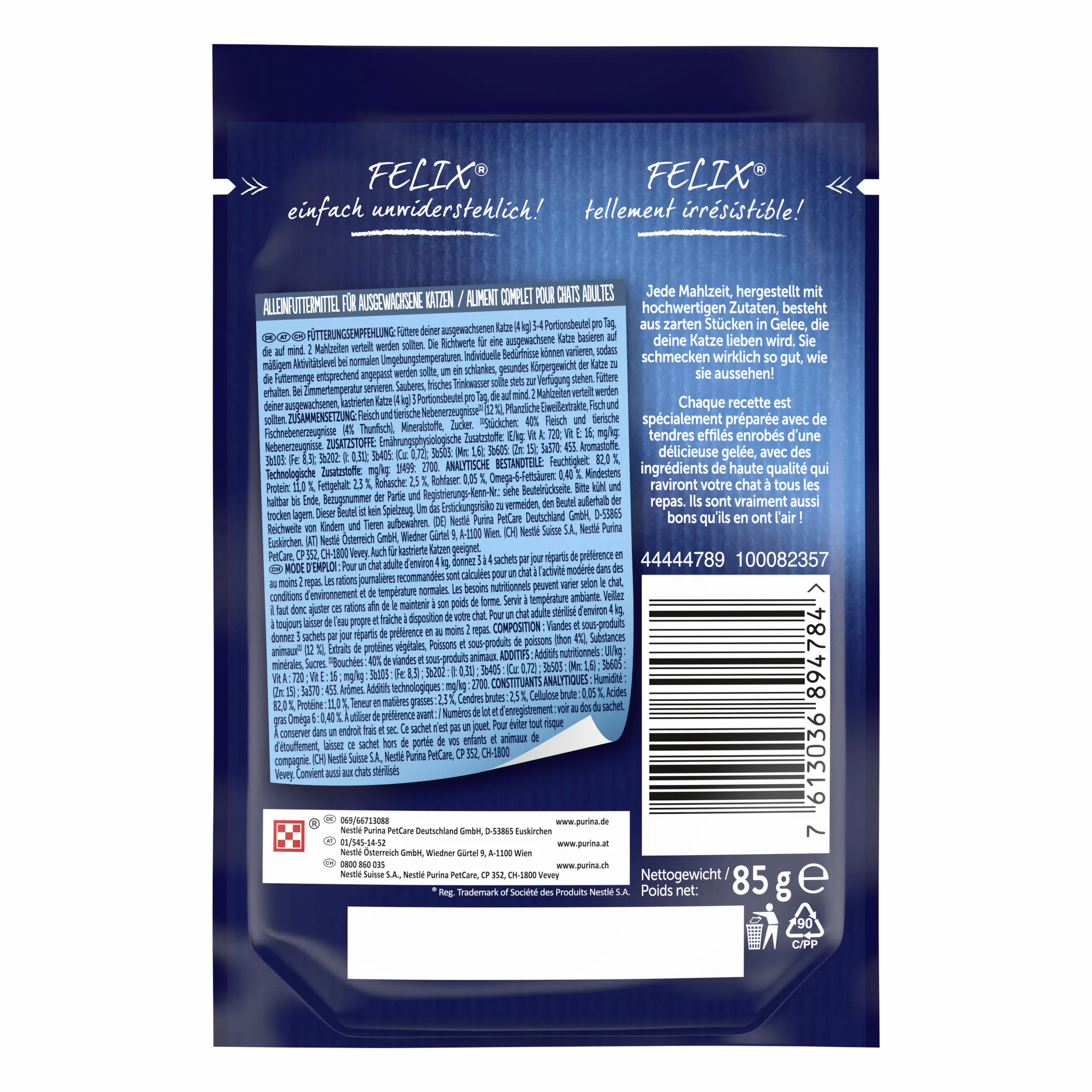 Felix So gut wie es aussieht in Gelee mit Thunfisch 85 g