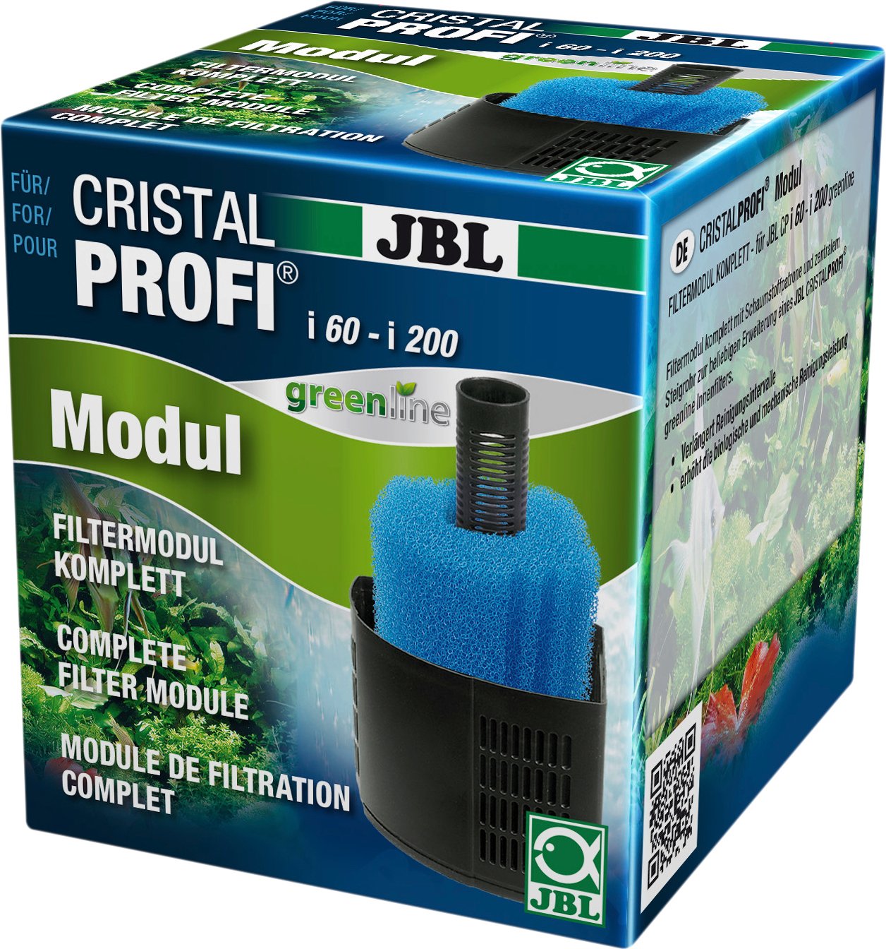 JBL CristalProfi i greenline Modul schwarz / blau JBL CristalProfi i greenline Modul schwarz / blau