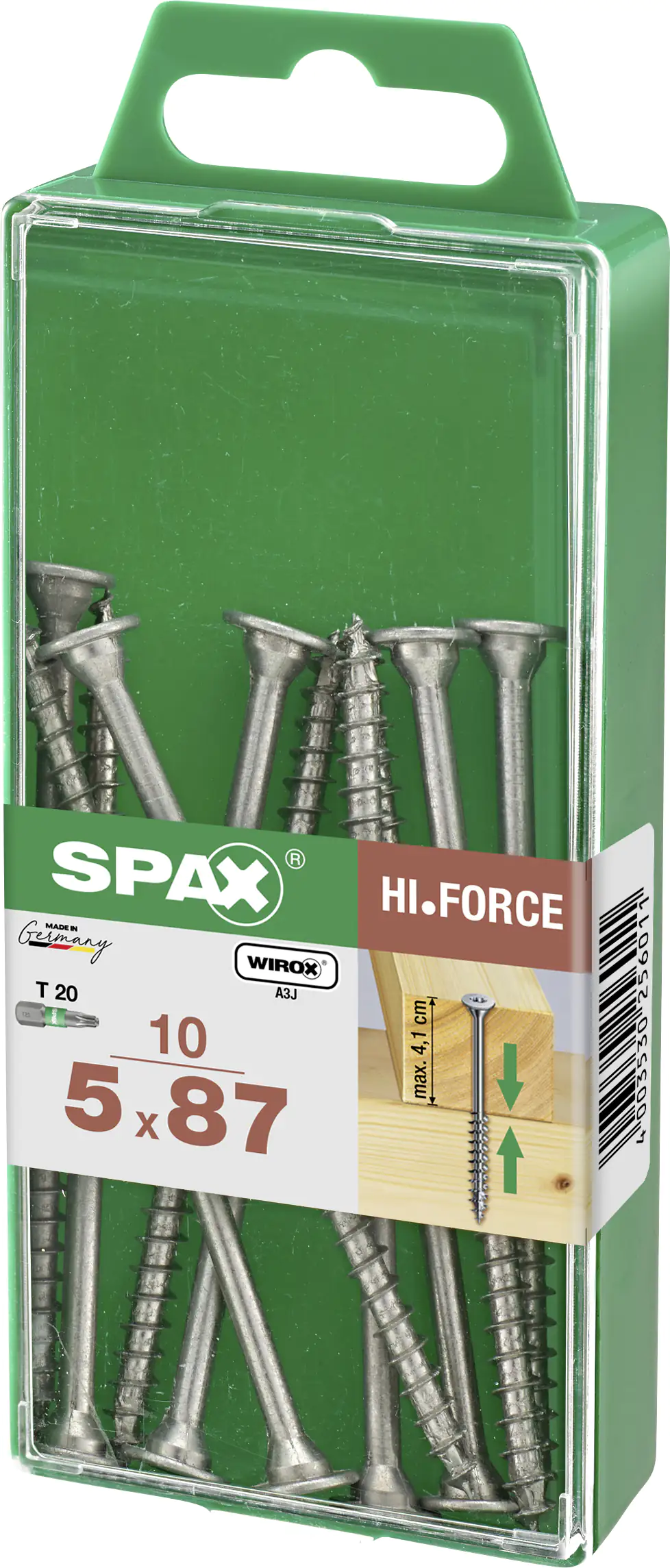 Spax Universalschrauben 5.0 x 87 mm TX 20 - 10 Stk.