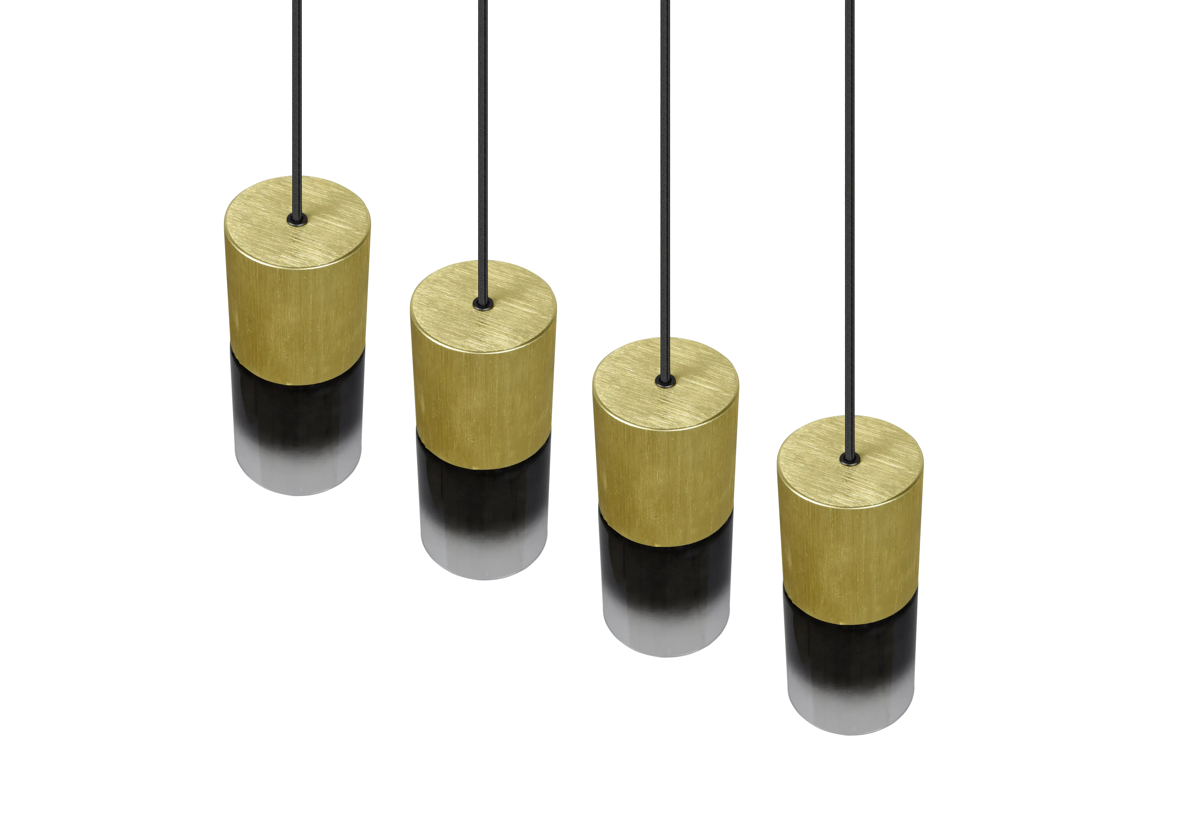 Trio Leuchten 4er Pendelleuchte Robin messing-matt 80,5 x 10 cm E27 28 W Trio Leuchten 4er Pendelleuchte Robin messing-matt 80,5 x 10 cm E27 28 W