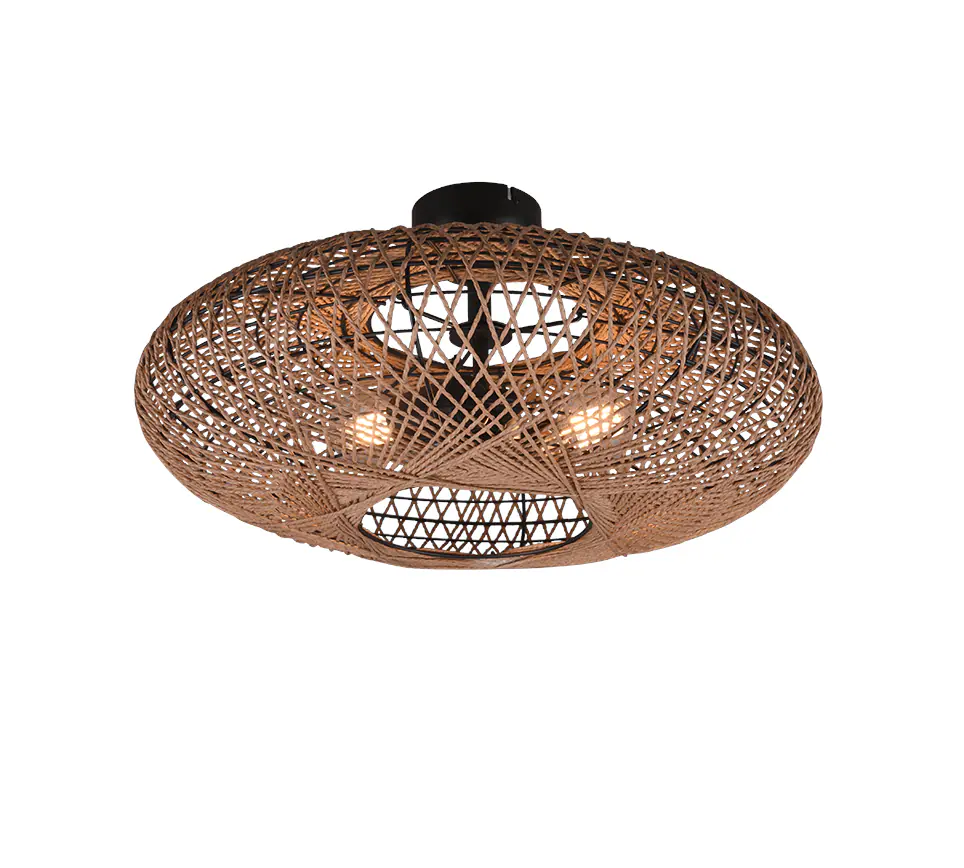 Trio Deckenleuchte Hedda sisalfarbig 