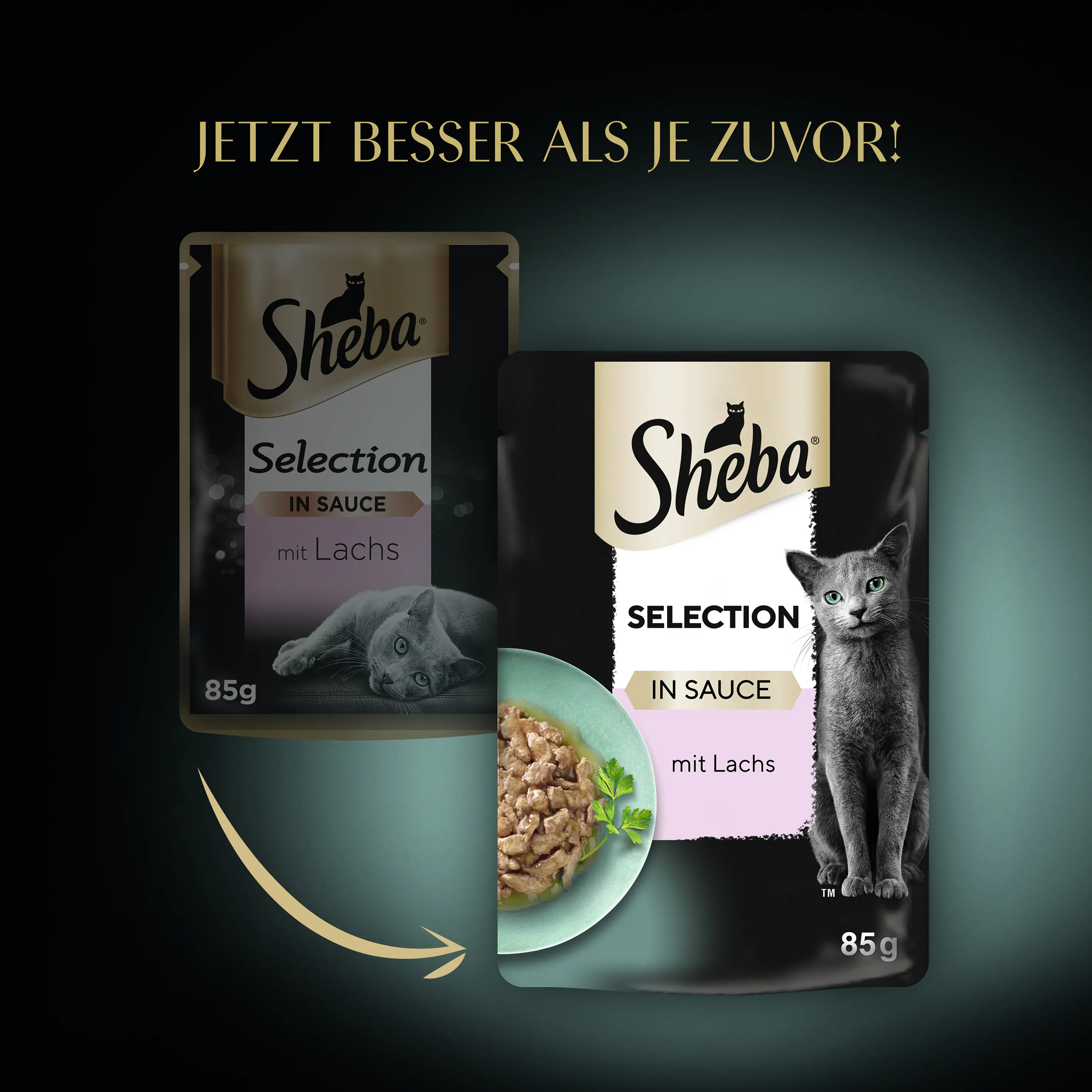 Sheba Selection in Sauce Katzennassfutter Adult 85 g Lachs