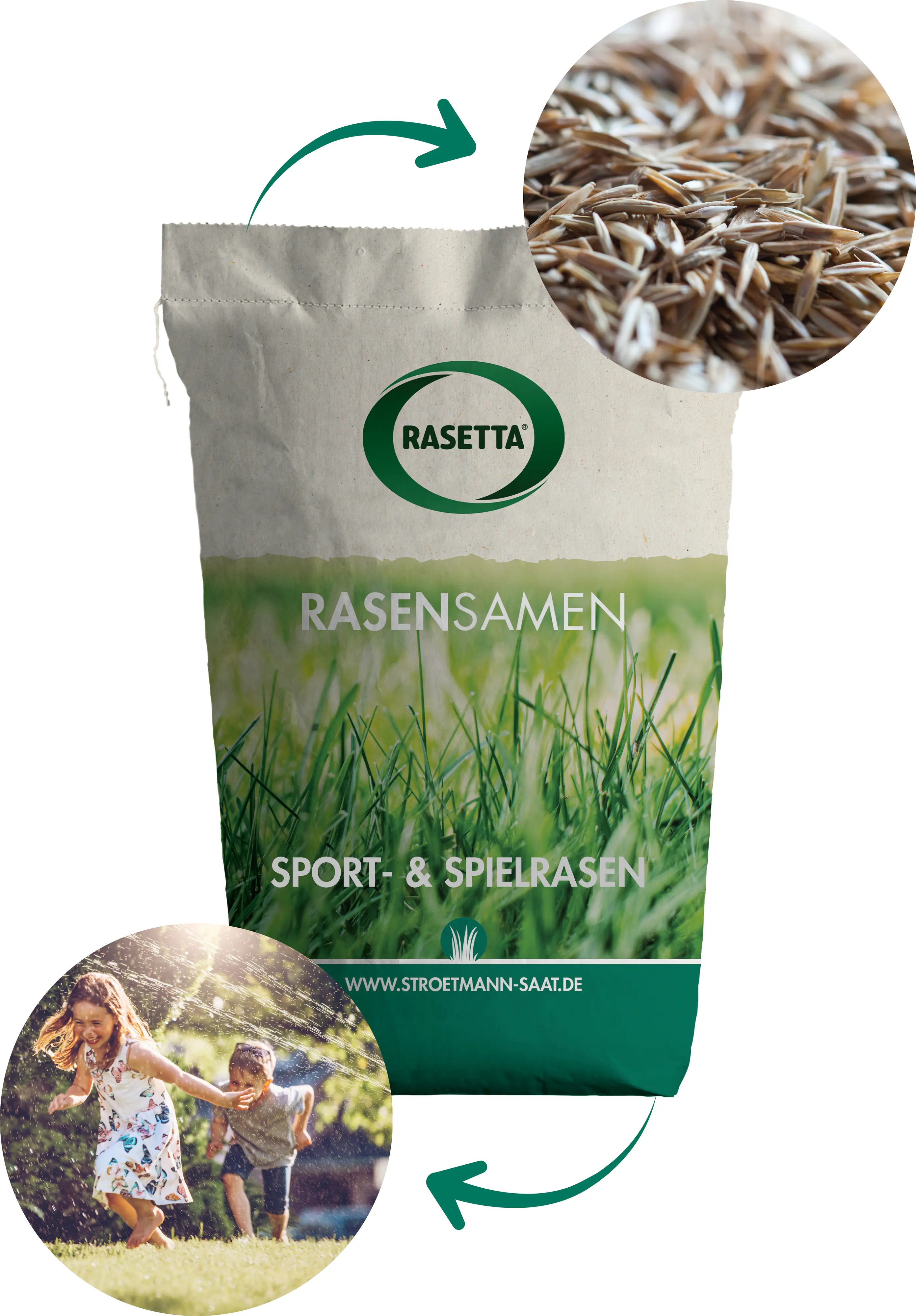 Rasetta Rasensamen Sport- und Spielrasen 10 kg