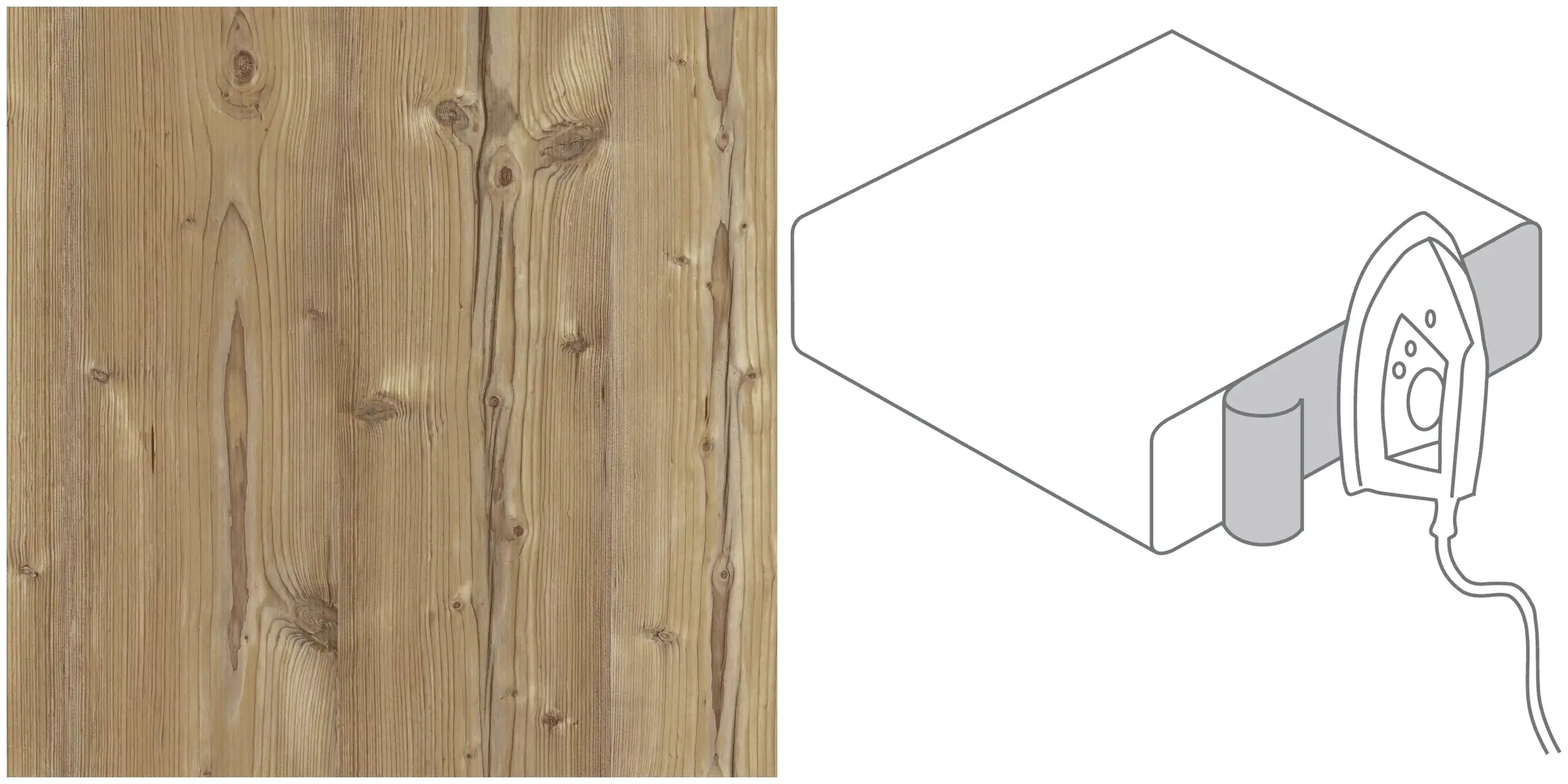 GetaElements Getalit flex Kante KIR967 Kiefer rustikal 65x4,4x0,03 cm