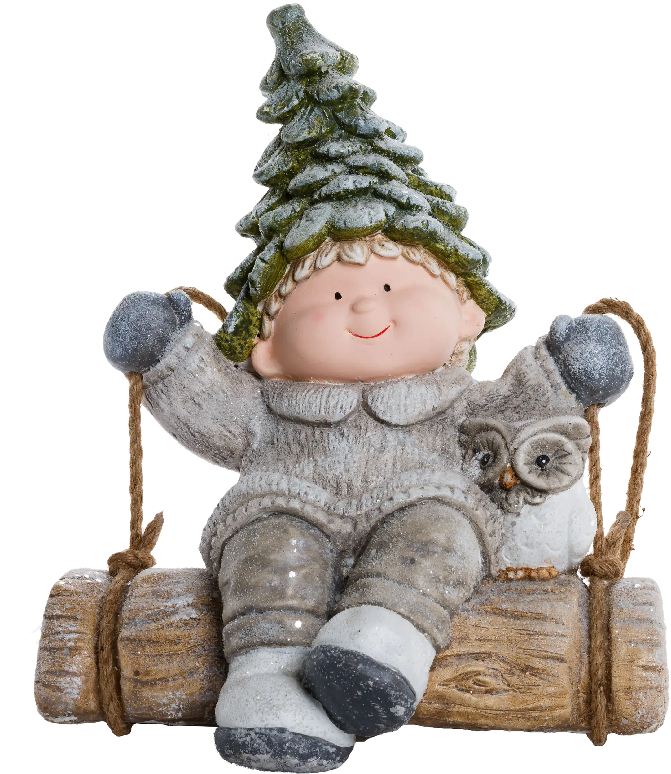 TrendLine Dekofigur Kind auf Schaukel 40 cm