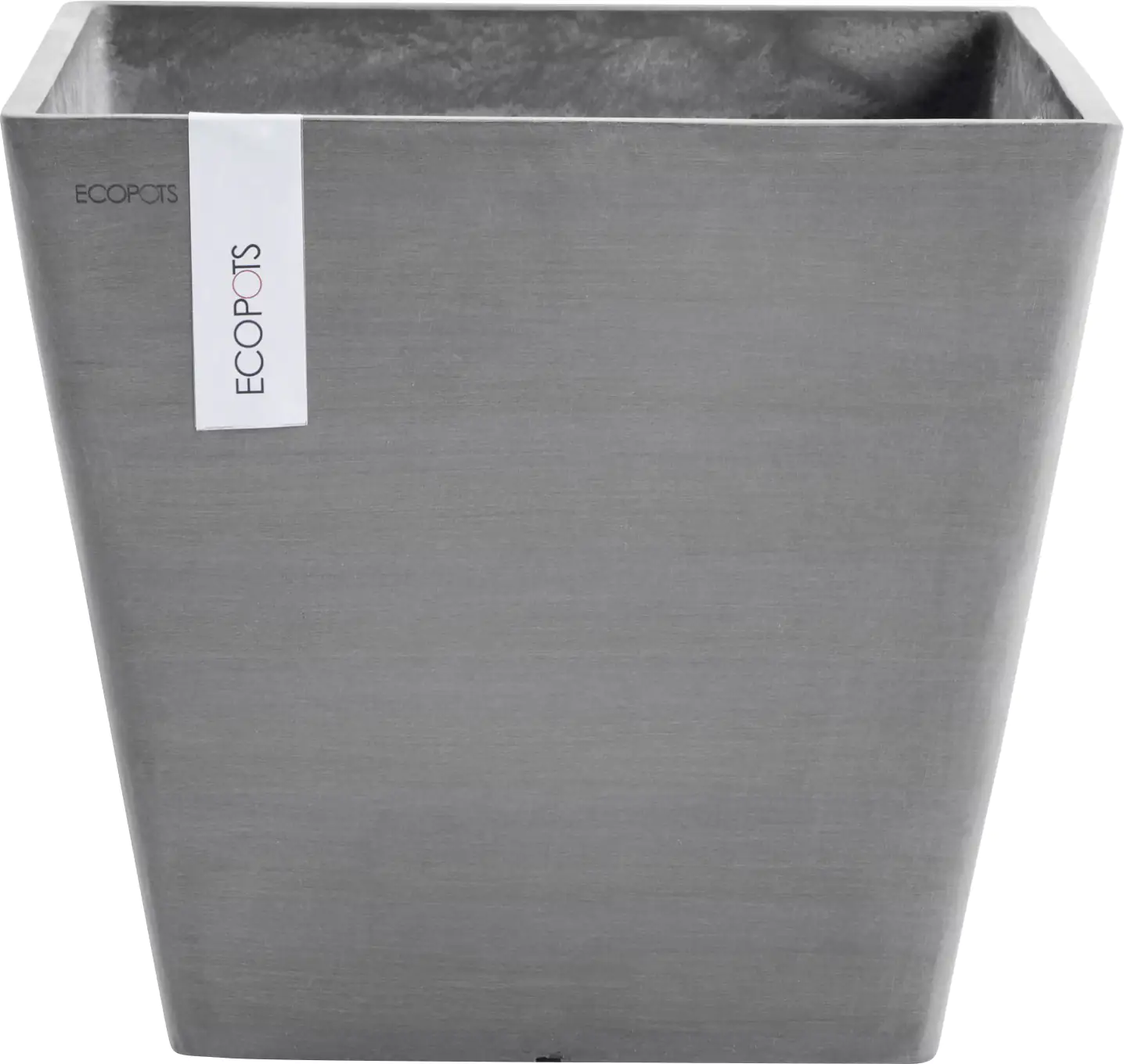 Ecopots Pflanztopf Rotterdam 40 x 40 x 35 cm grau