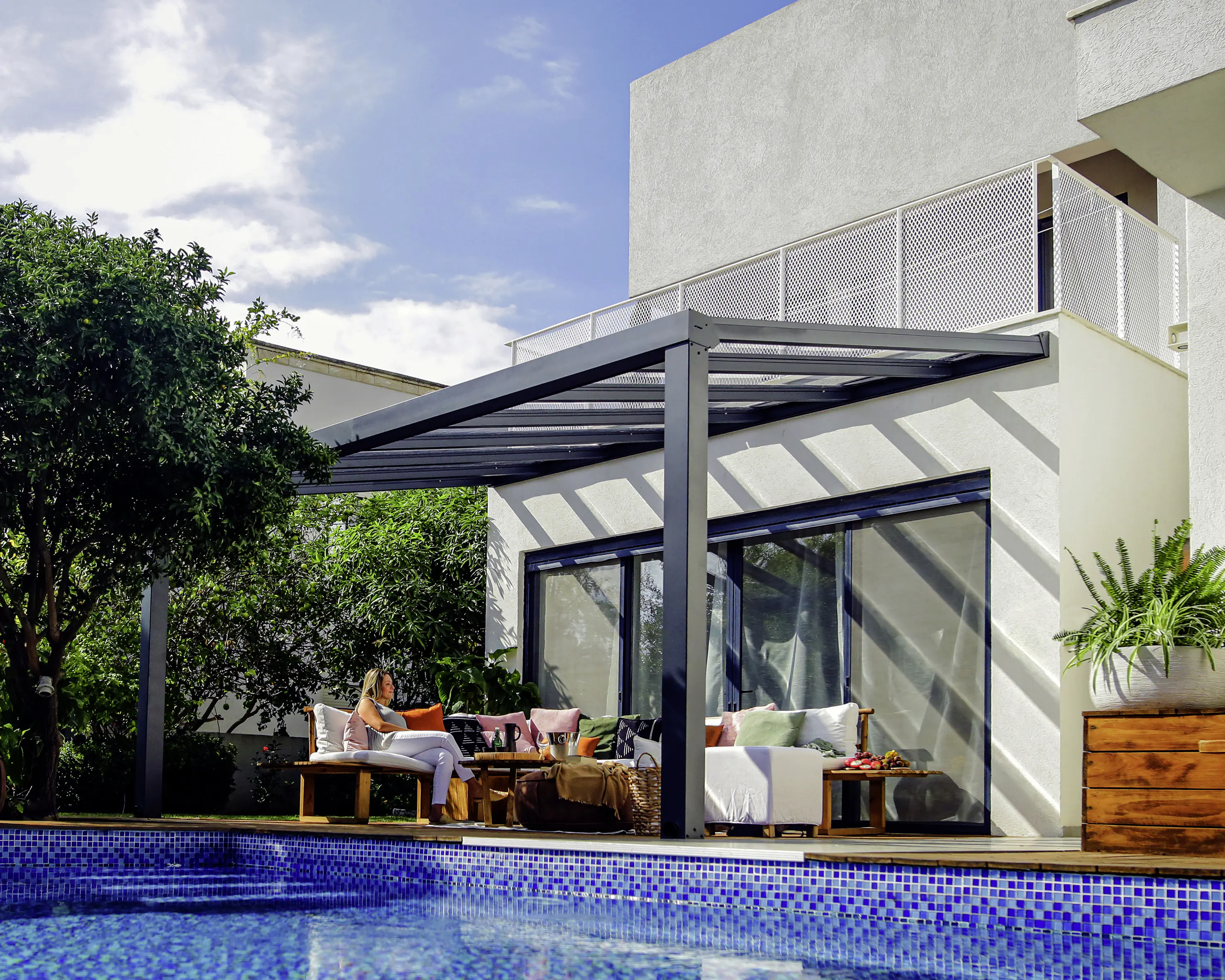 Canopia Terrassenüberdachung Stockholm  515 x 330,5 cm anthrazit