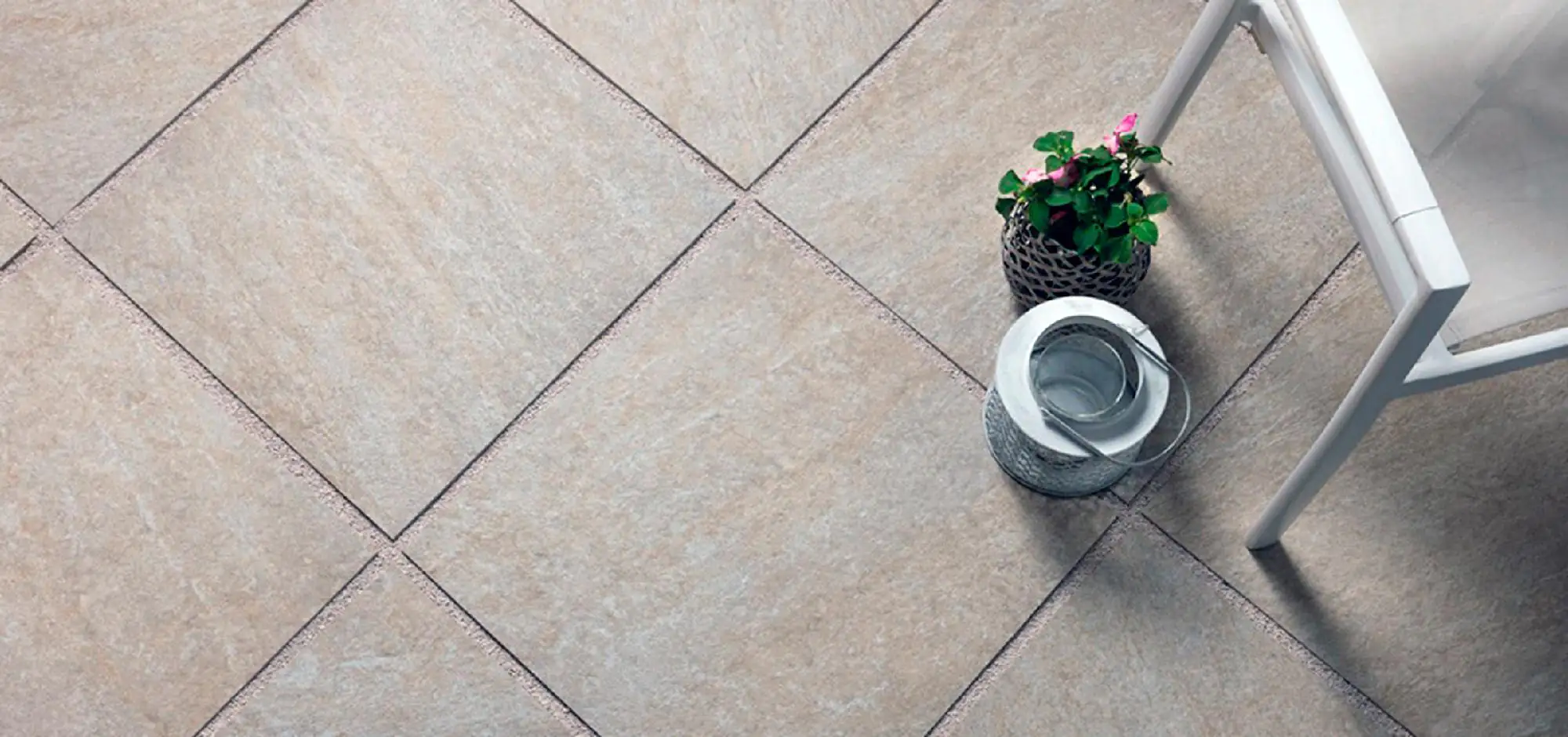 Terrassenplatte Feinsteinzeug Quarzo 60 x 60 x 2 cm beige Terrassenplatte Feinsteinzeug Quarzo 60 x 60 x 2 cm beige