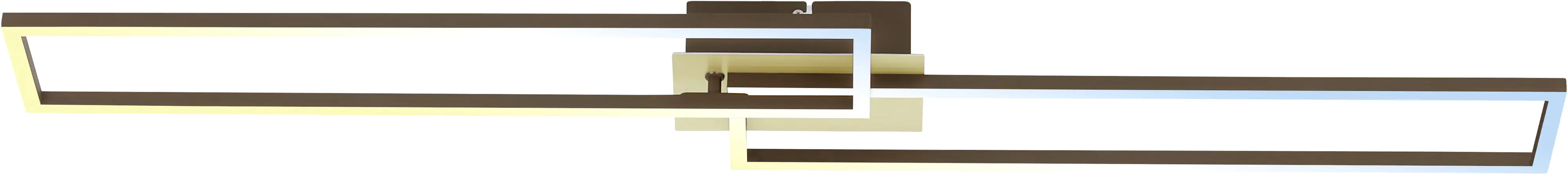 Briloner LED Deckenleuchte 110 cm, goldfarben braun, CCT