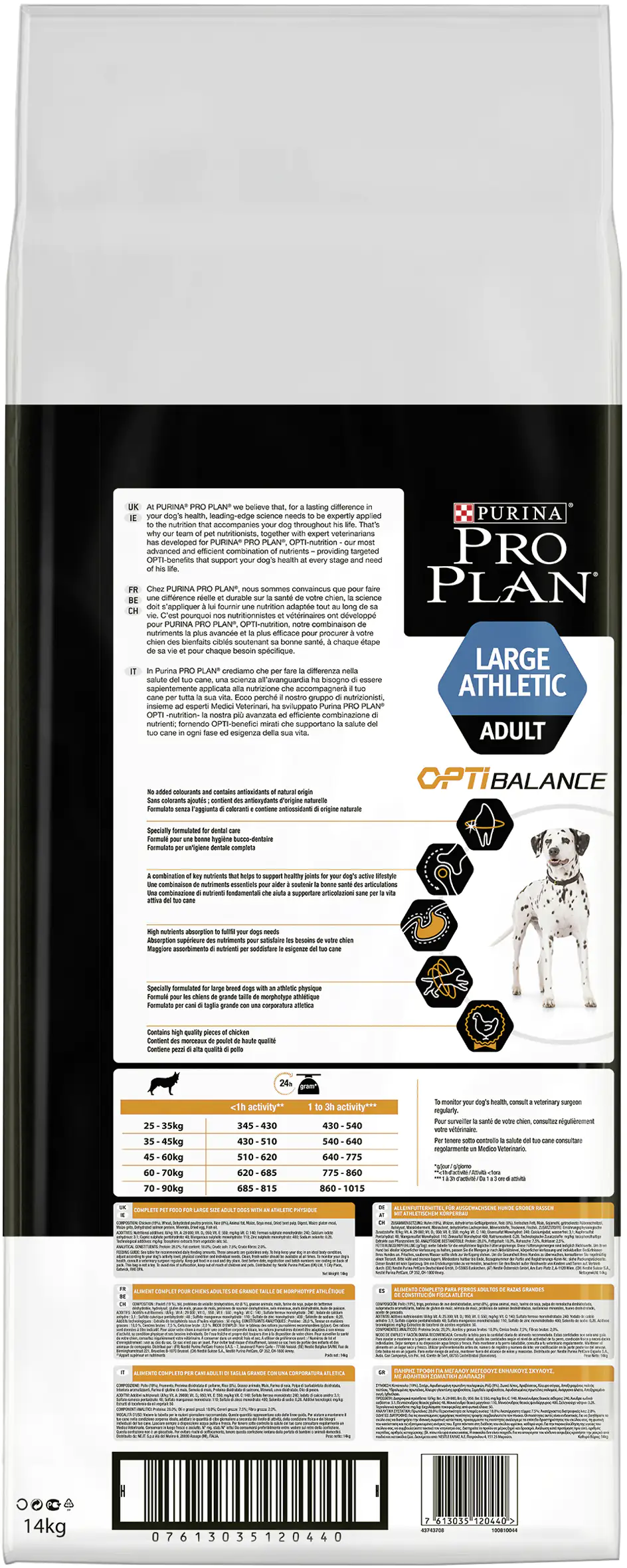 Purina PRO PLAN Dog Large Athletic Adult Huhn trocken 14 kg