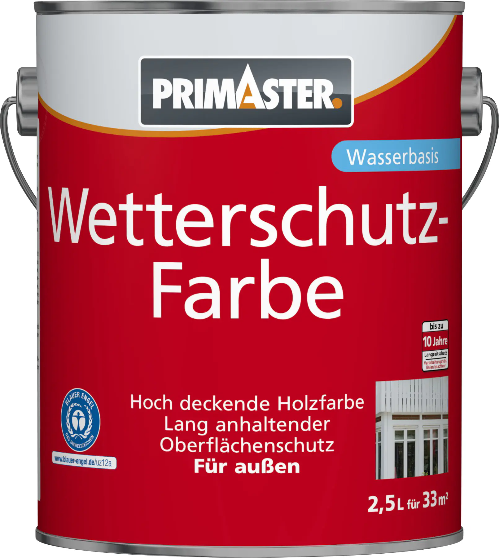 Primaster Wetterschutzfarbe 2,5 L anthrazitgrau