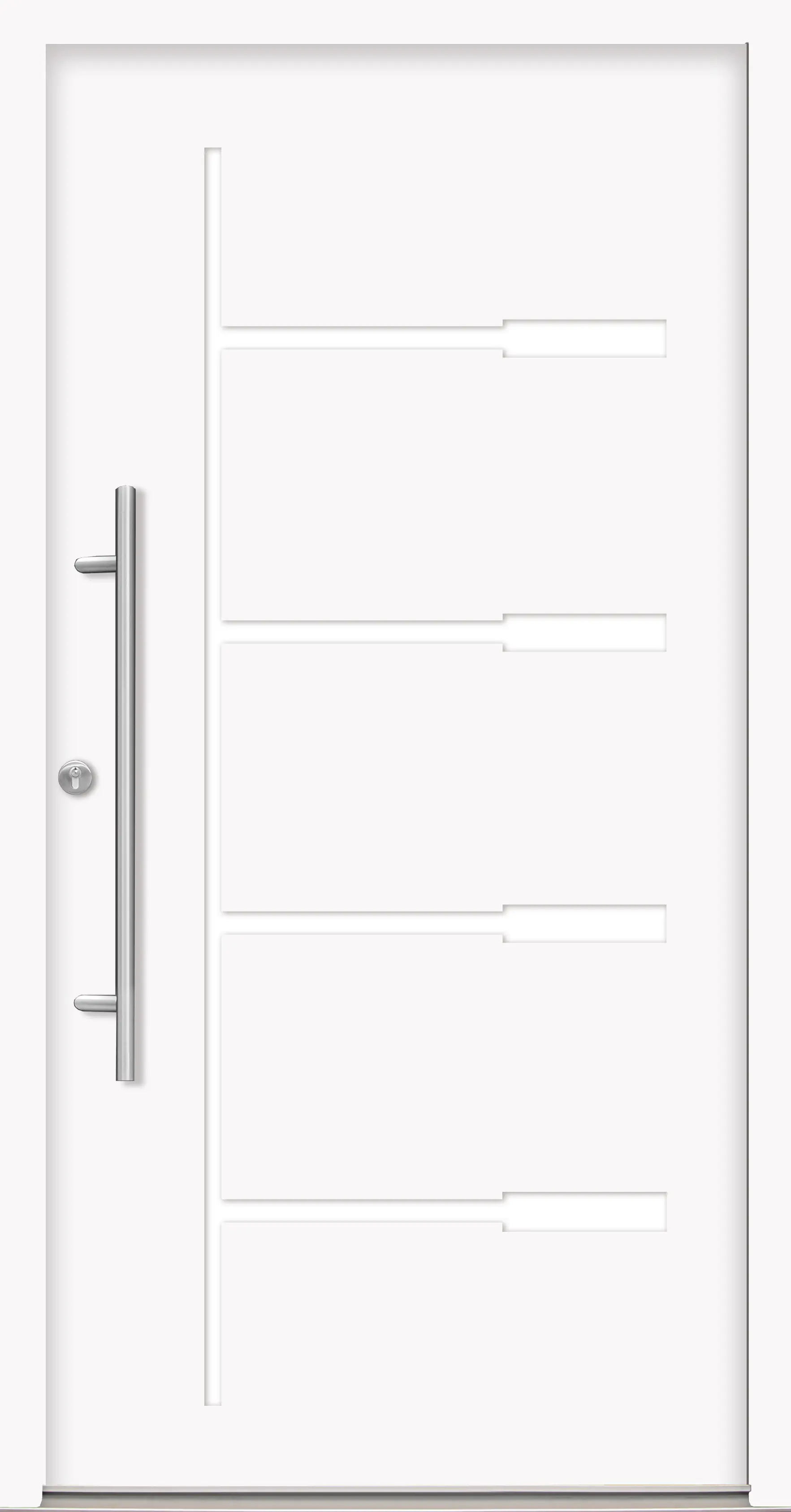 Splendoor Haustür Passivedoor Premium H1 Weiß DIN Links 110 x 210 cm