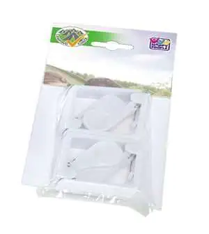 Happy People Tischdeckenklammern Kunststoff weiß - 4 Stück