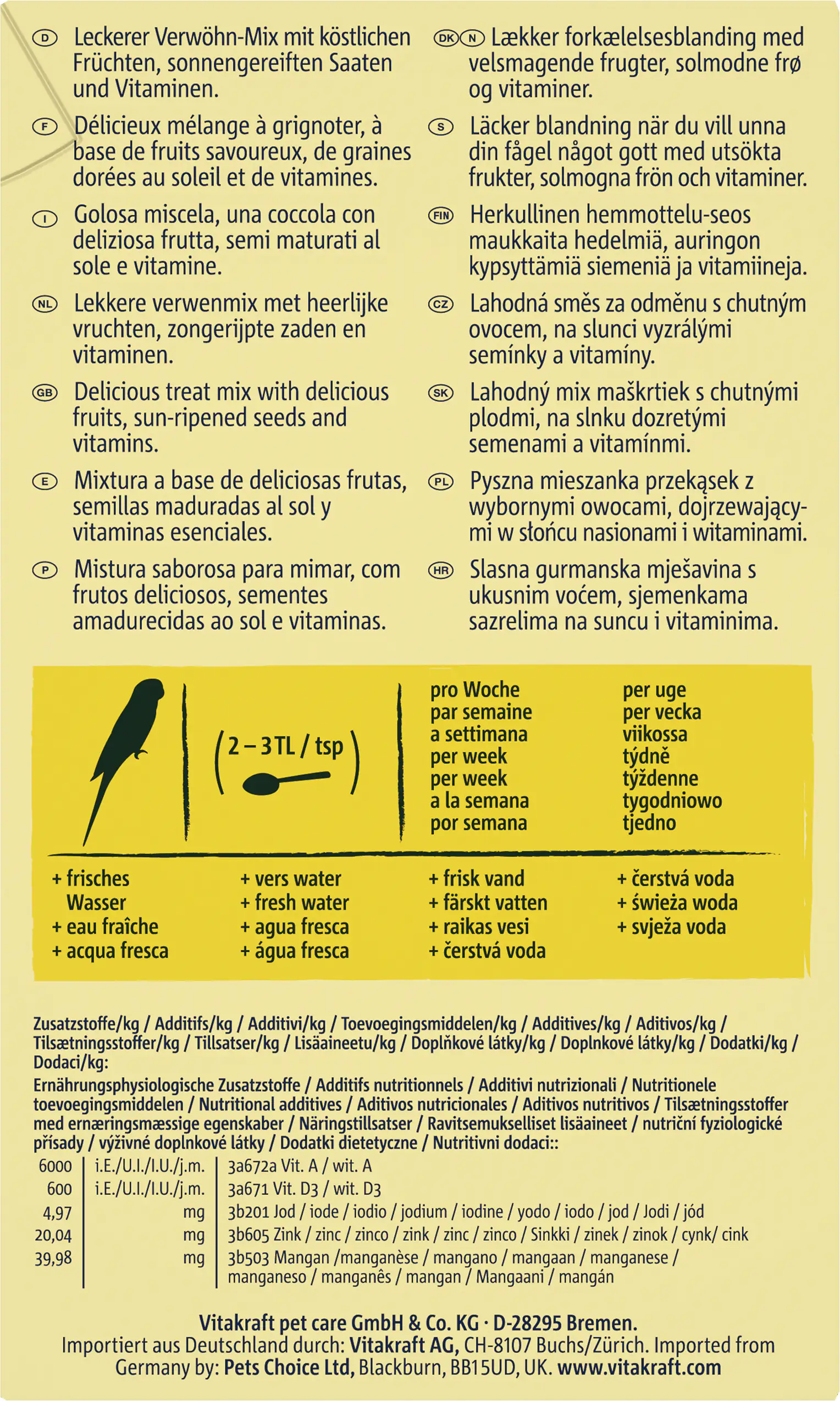 Vitakraft Frutti Cocktail 200 g Vitakraft Frutti Cocktail 200 g