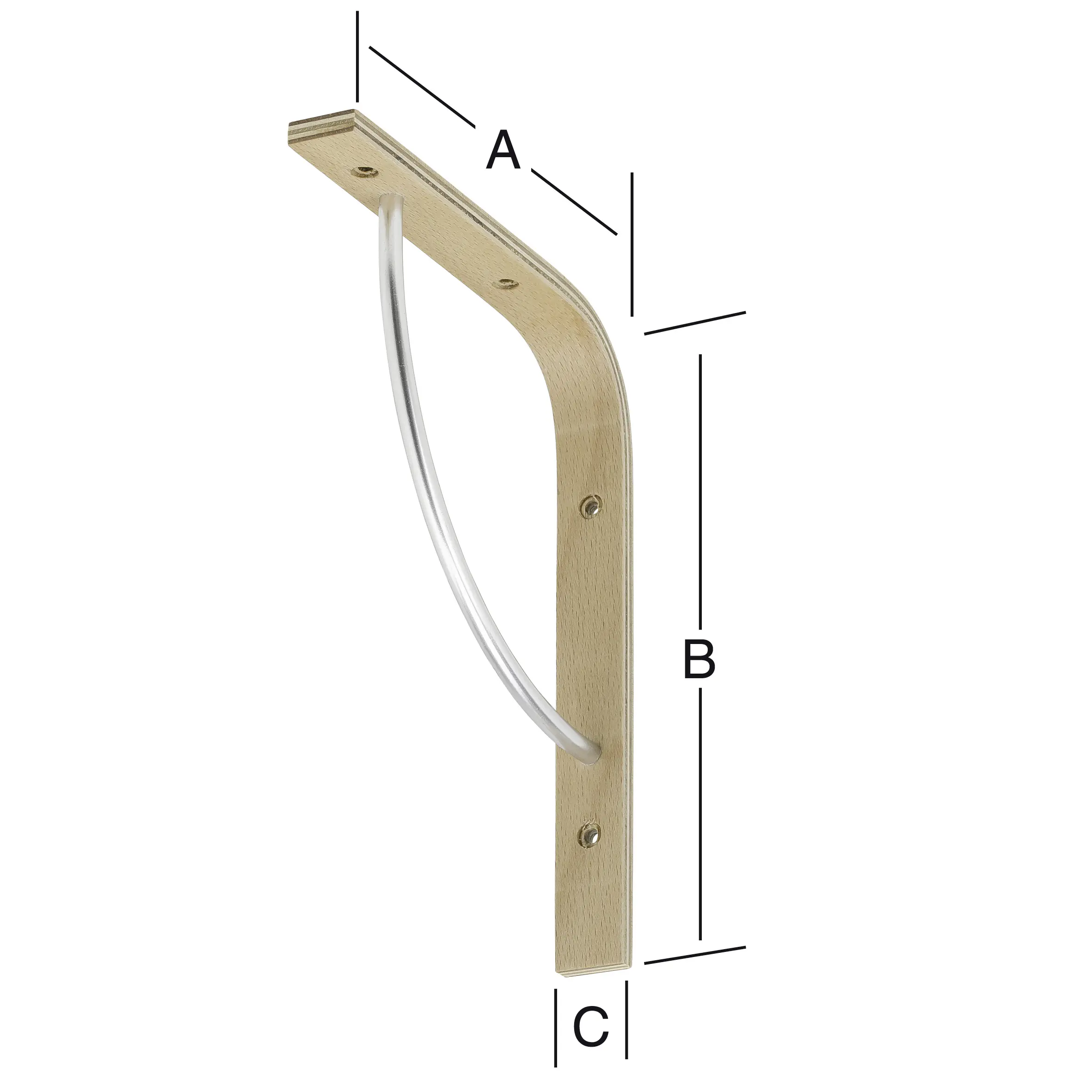Vormann Schichtholzkonsolen 22 x 25 cm