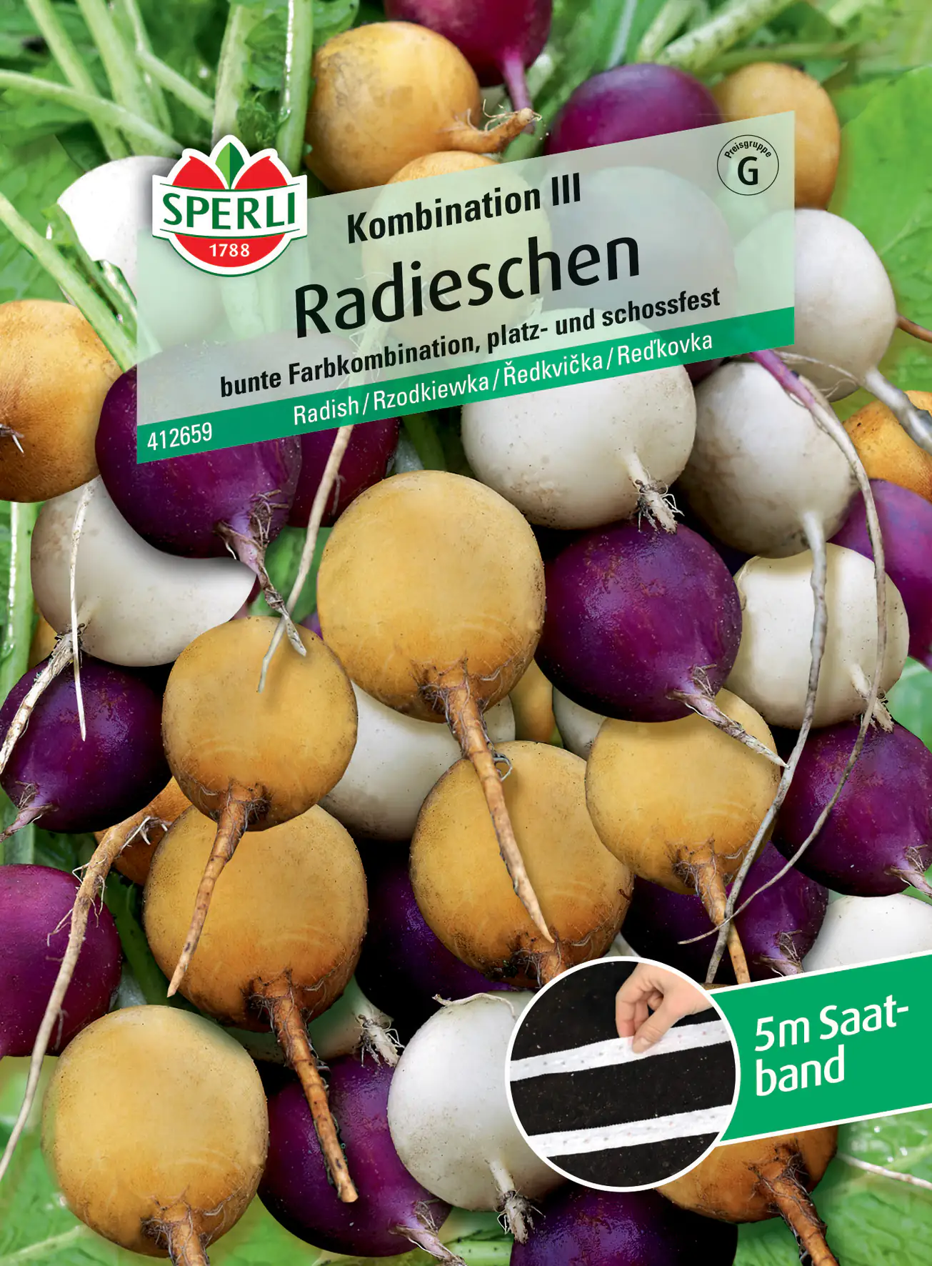 Sperli Radieschen Kombination III Saatband