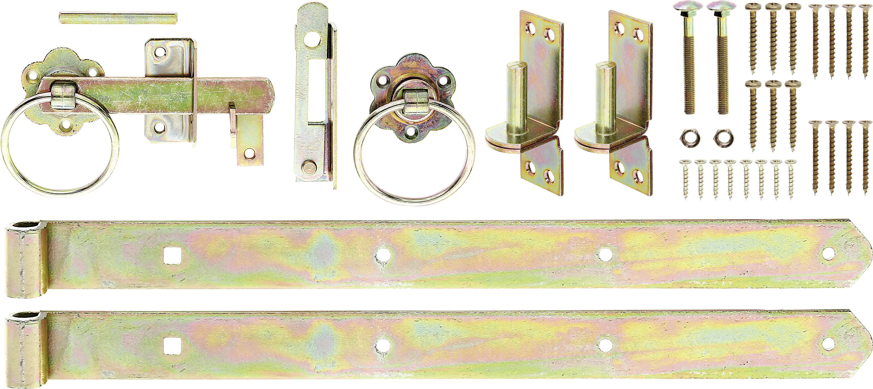 Alberts Beschlagsortiment für Einzeltor Typ 3251 gelb verzinkt