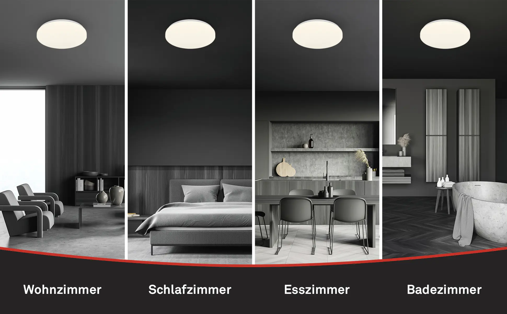 Briloner LED-Deckenleuchte Walk mit Bewegungsmelder Ø 27 x 6,5 cm warmweiß weiß