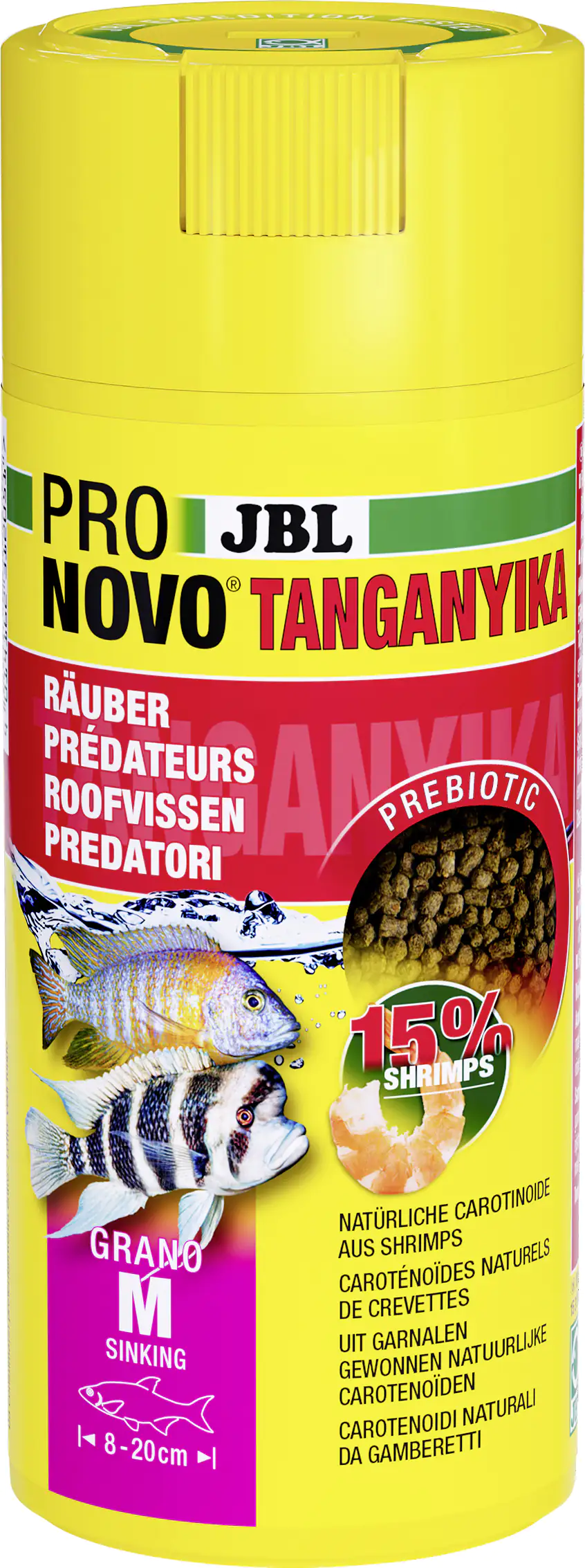 JBL Fischfutter Pronovo Tanganyika Grano M Fischfuttergranulat 250 ml JBL Fischfutter Pronovo Tanganyika Grano M Fischfuttergranulat 250 ml