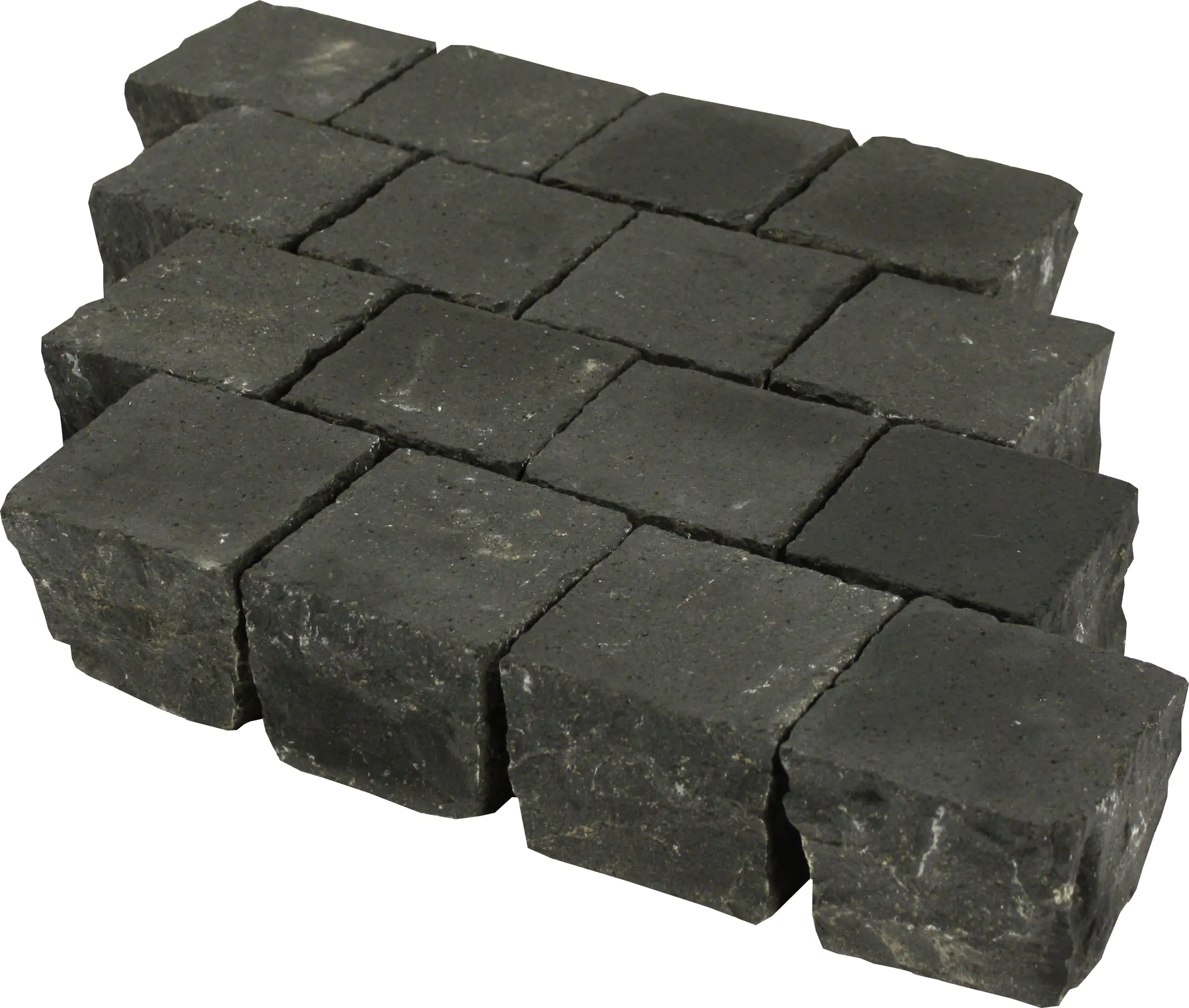 Pflasterstein Basalt 10x10x8cm, anthrazit gestrahlt Pflasterstein Basalt 10x10x8cm, anthrazit gestrahlt