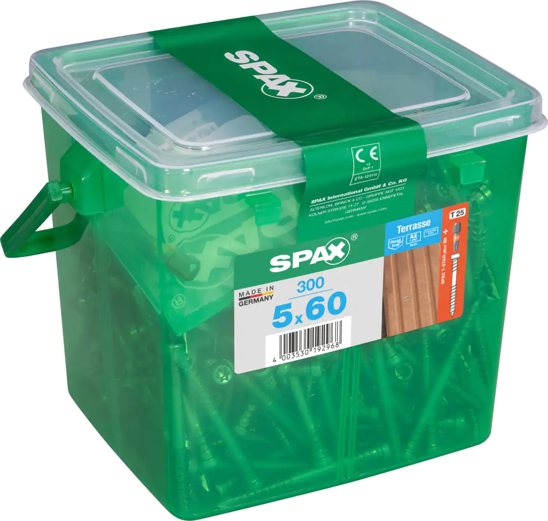 Spax Terrassenschrauben 5.0 x 60 mm TX 25 - 300 Stk.
