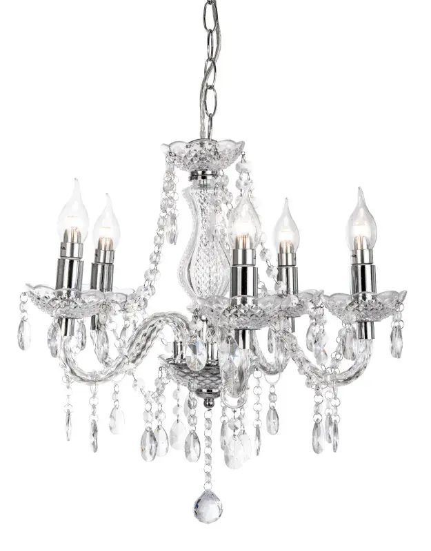 Globo Kronleuchter Marie 48 x 150 cm (Ø x H) verchromt